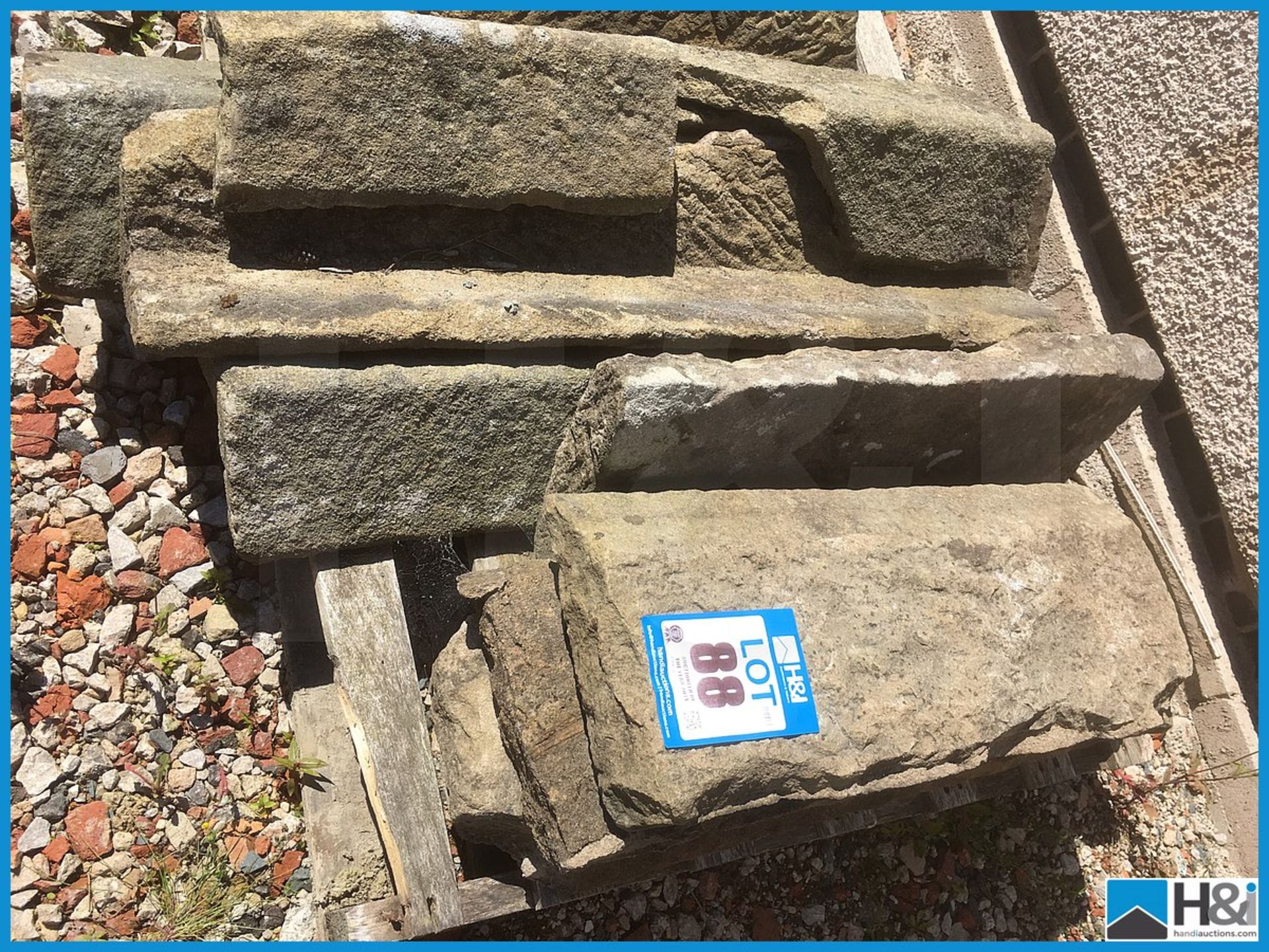 Quantity of reclaimed coping stones Appraisal: Viewing Essential Serial No: NA Location: Capstick