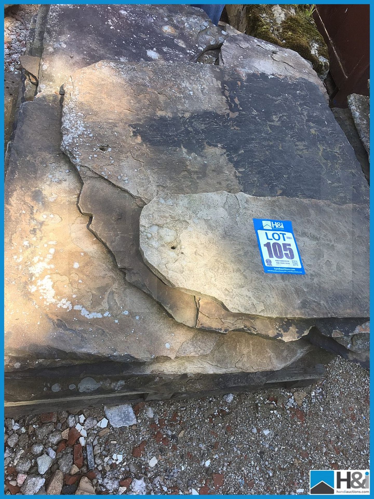 Pallet of reclaimed random stone paving Appraisal: Viewing Essential Serial No: NA Location: