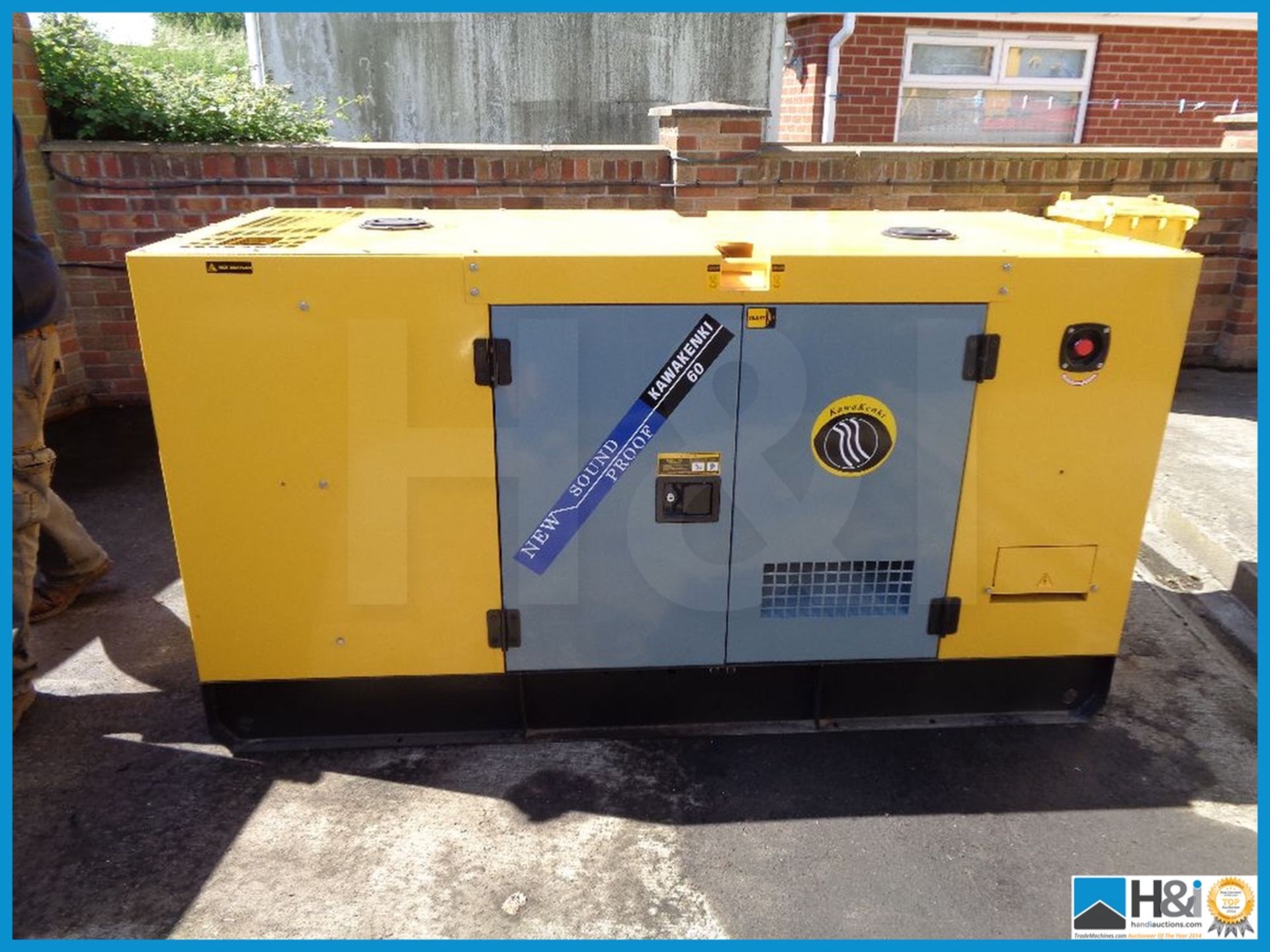 2017 new unused 60 KVA silent generator, single phase three phase, safety switch, control panel,