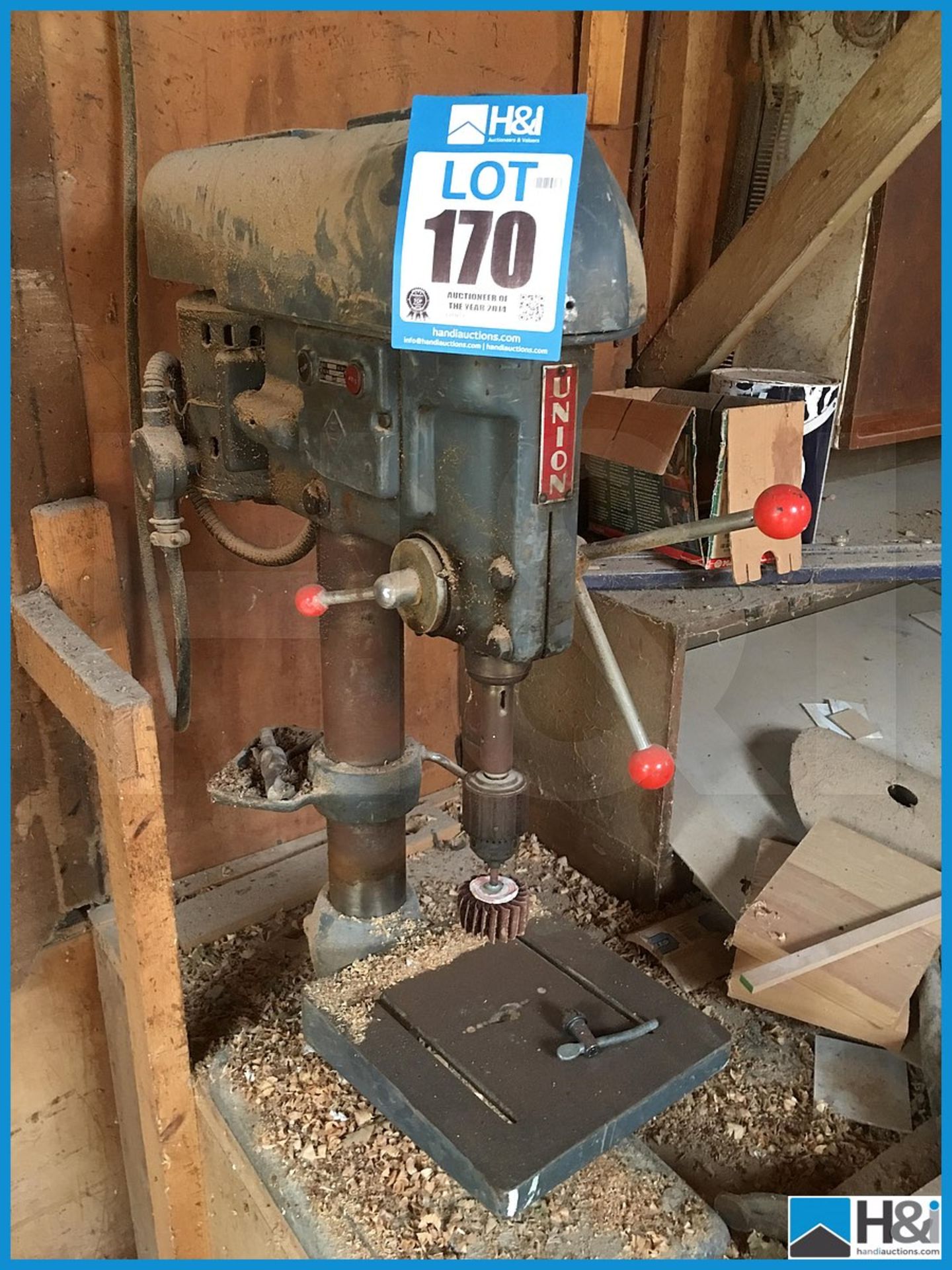 Bench mounted Union 3 phase drill Appraisal: Viewing Essential Serial No: NA Location: Capstick Home