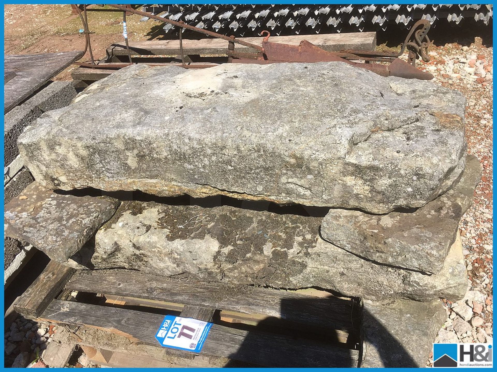 Pallet of reclaimed stone Appraisal: Viewing Essential Serial No: NA Location: Capstick Home Design,