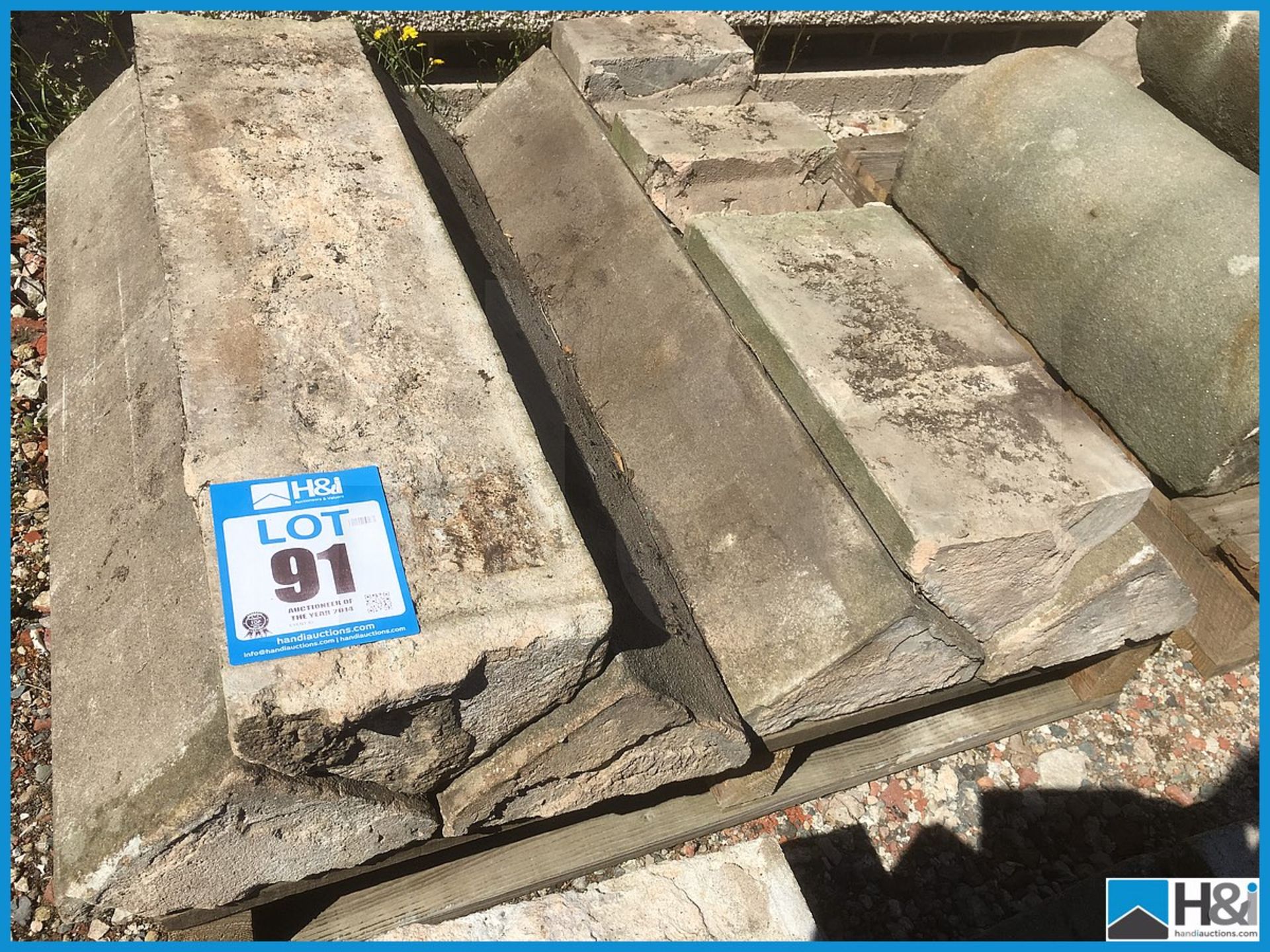 Quanity of reclaimed capping stones Appraisal: Viewing Essential Serial No: NA Location: Capstick - Image 2 of 2