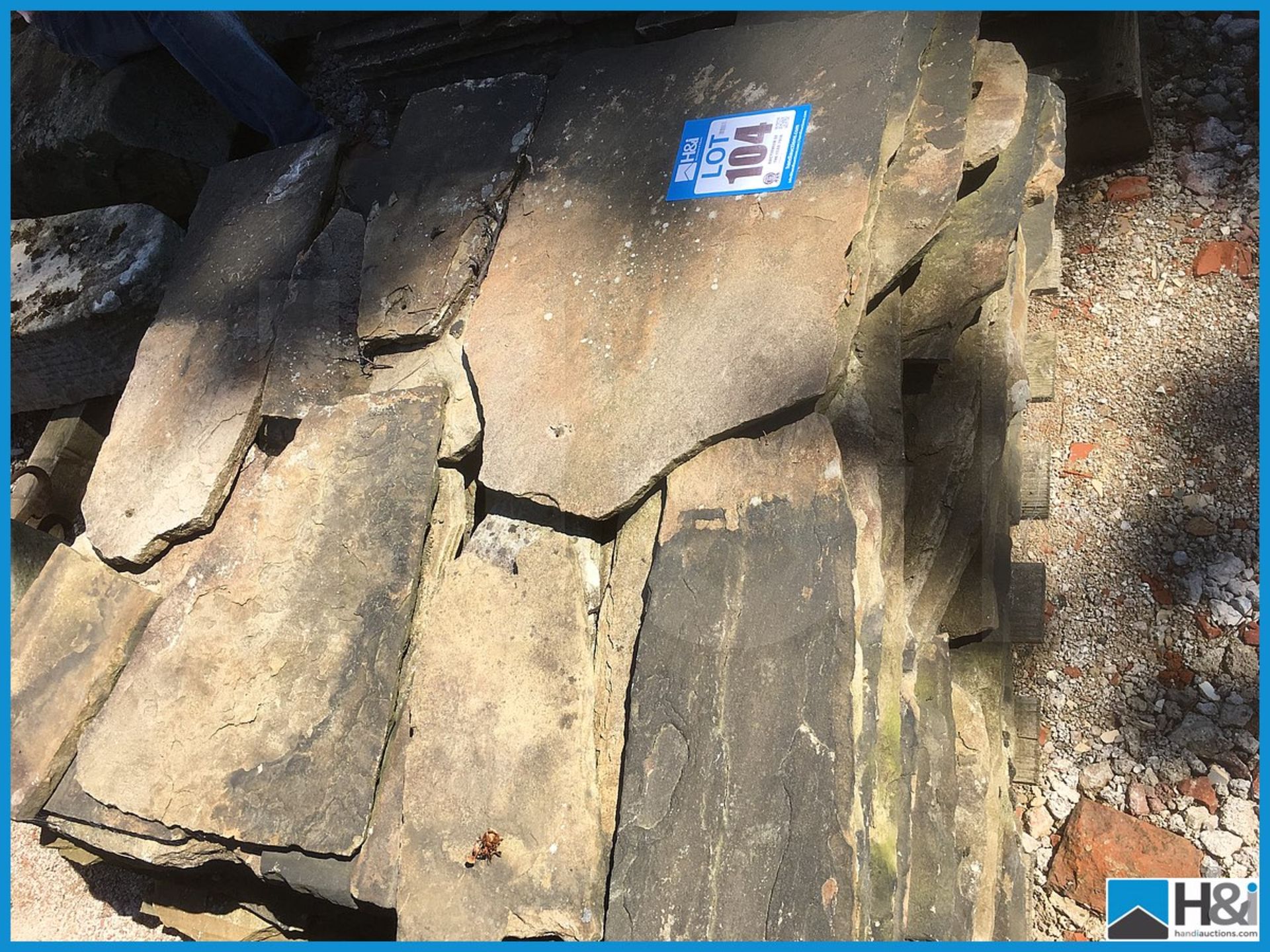 Pallet of reclaimed random stone paving Appraisal: Viewing Essential Serial No: NA Location: