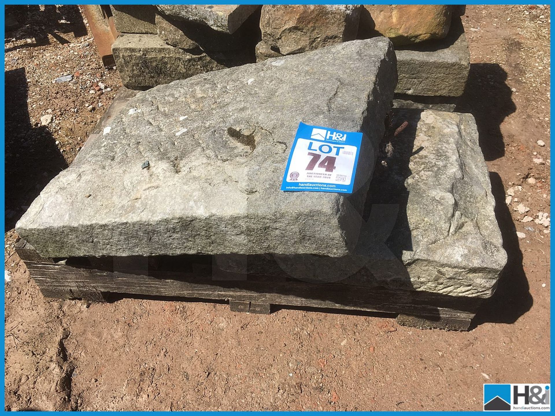 Pallet of reclaimed stone including capping stones Appraisal: Viewing Essential Serial No: NA - Image 2 of 2