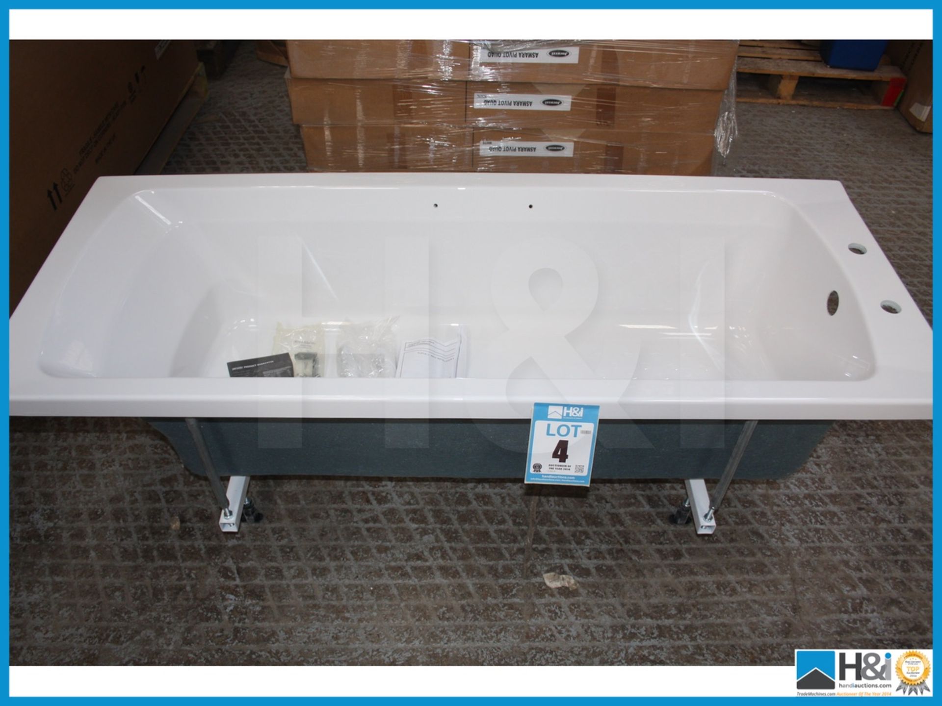Jacuzzi elatus 1685 x 685 2 tap hole chrome grips new boxed rrp œ899 Appraisal: Viewing Essential