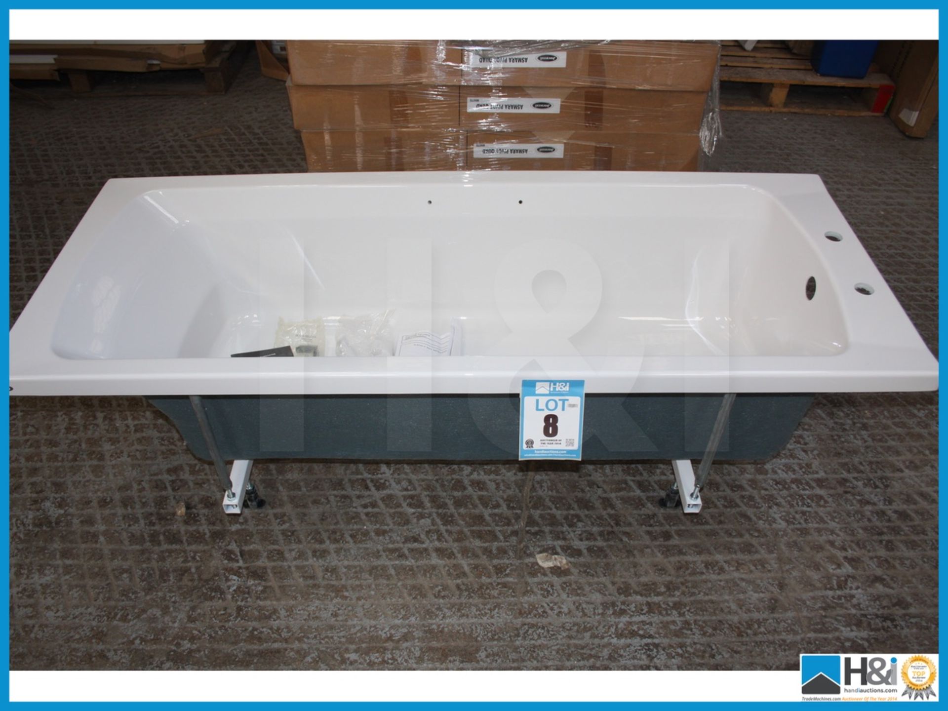 Jacuzzi elatus 1500 x 685 2 tap hole chrome grips new boxed rrp œ899 Appraisal: Viewing Essential