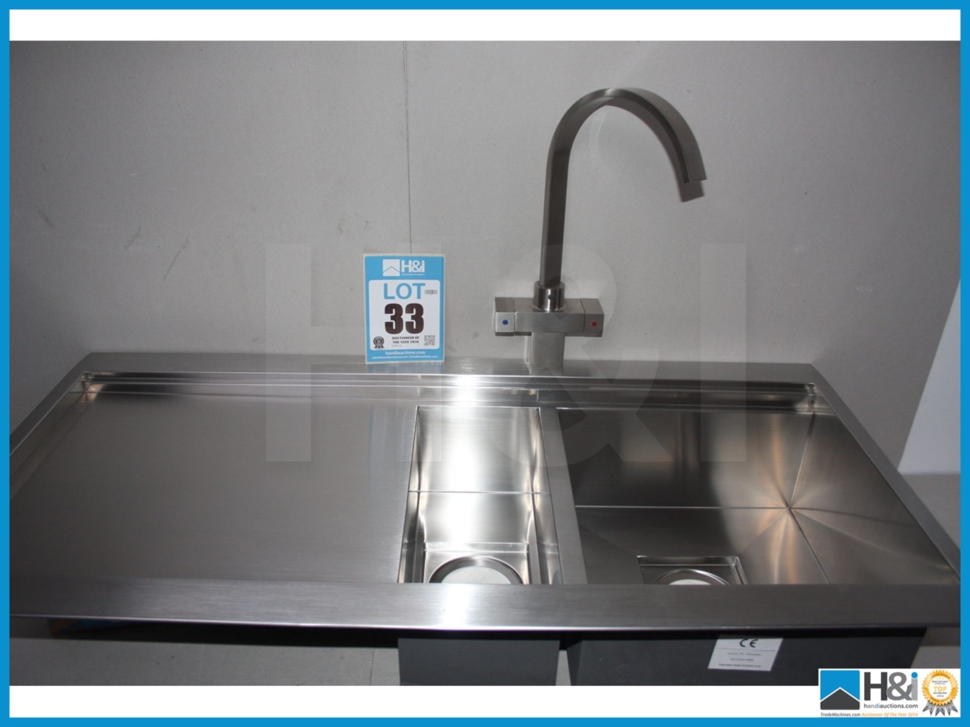 Stunning astracast profile 1.5 lhd stainless steel kitchen sink with planar monobloc mixer tap