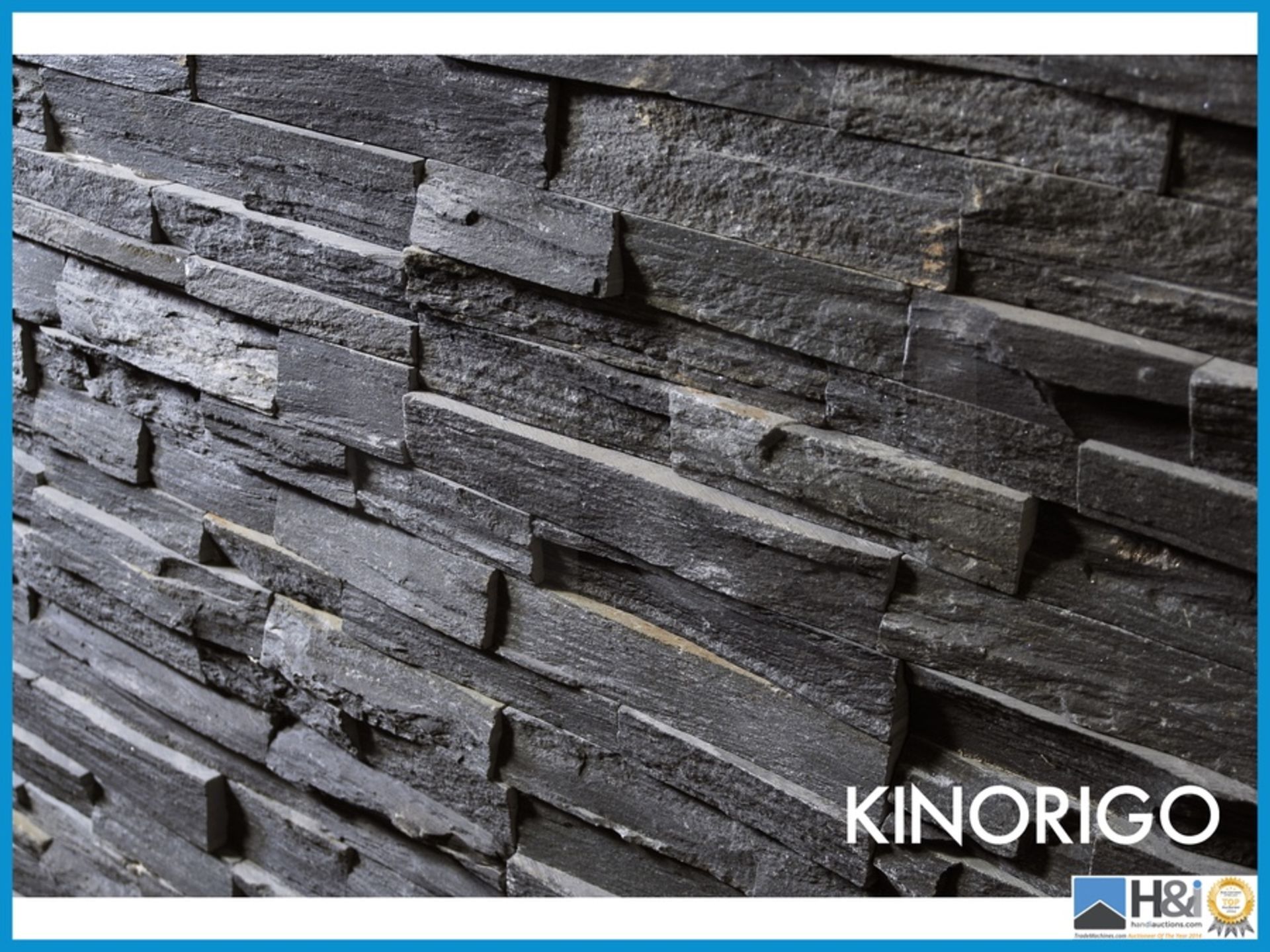 Absolutely stunning Kinorigo Picante Midnight. Material: Slate. No. of crates per lot: 1. Qty per