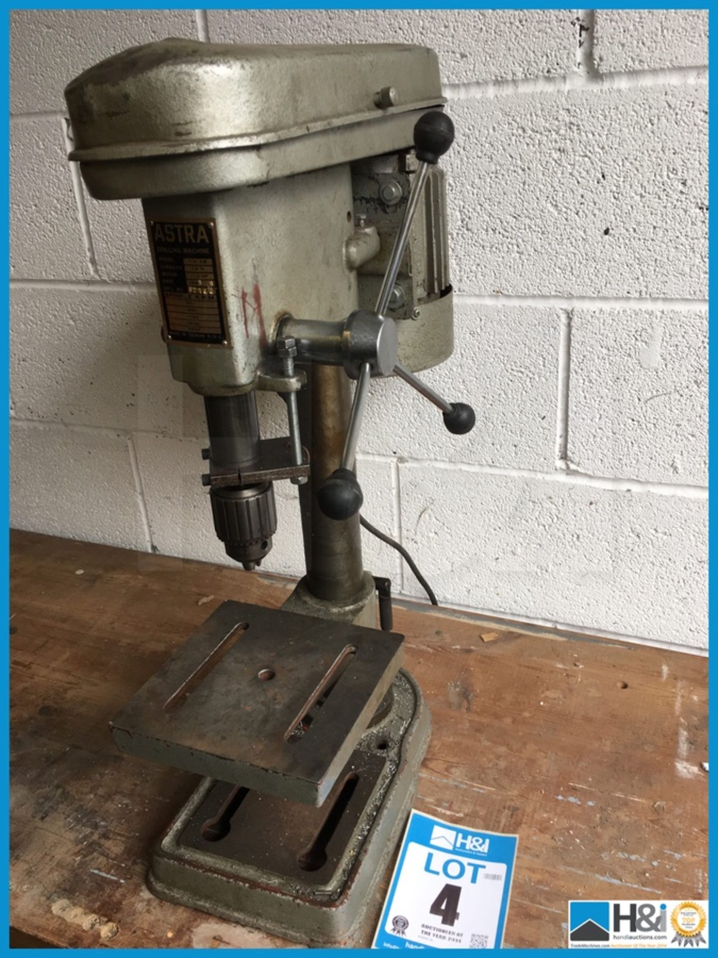 Astra single phase pillar drill bench mounted this item can be placed on a pallet and secured and