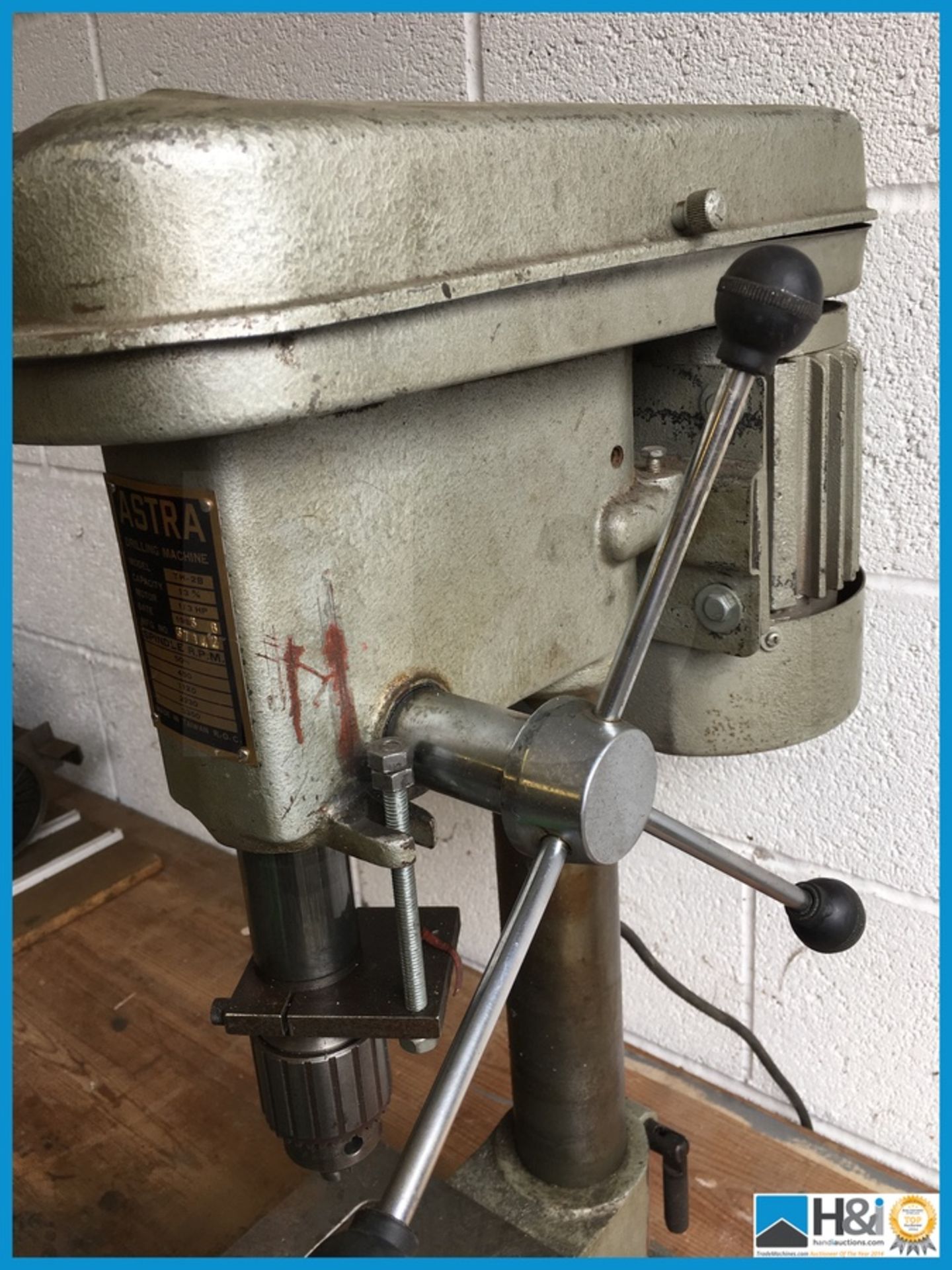 Astra single phase pillar drill bench mounted this item can be placed on a pallet and secured and - Bild 3 aus 5