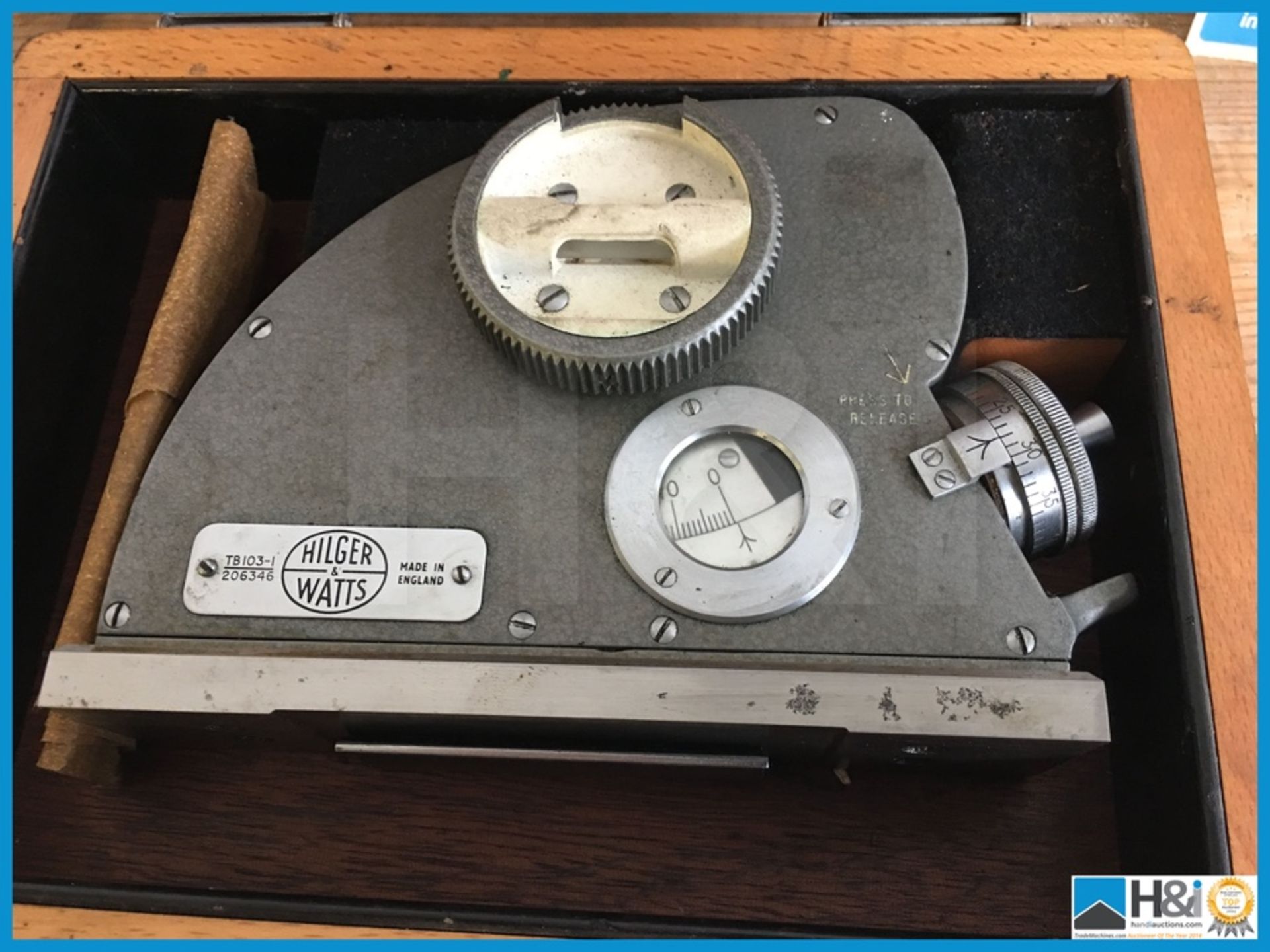 Hilger Watts precision level ? in wooden case this item can be delivered for £10.00 plus VAT - Bild 2 aus 4