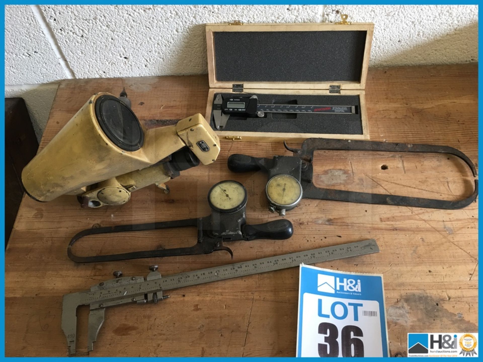 Selection of vintage measuring devices calipers etc. this lot can be shipped for £16.00 plus vat - Bild 2 aus 5