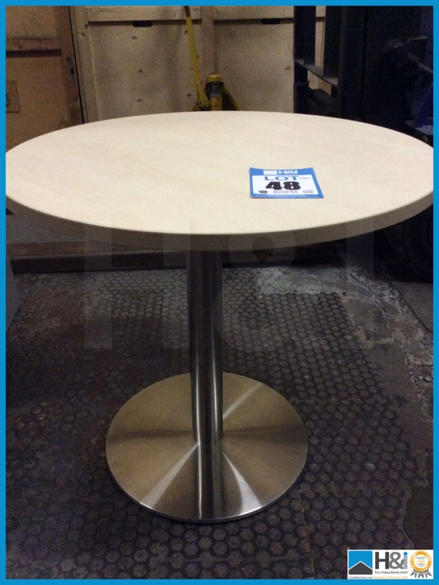 Round Table 800mm dia x 720mm H Maple - Image 2 of 2