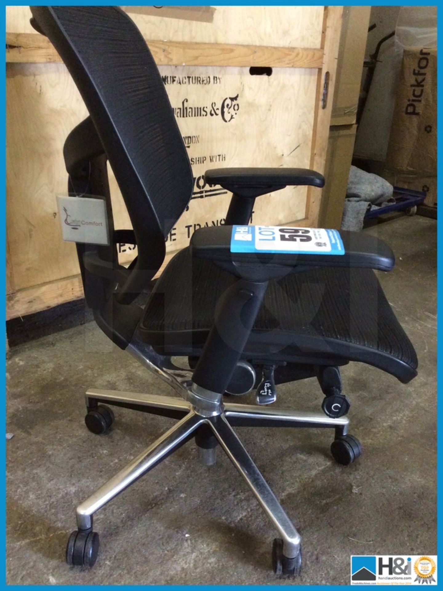 Enjoy Ergonomic High back mesh office Chair. Certified to BSEN5459 pt2, Top Quality chair - Image 2 of 3