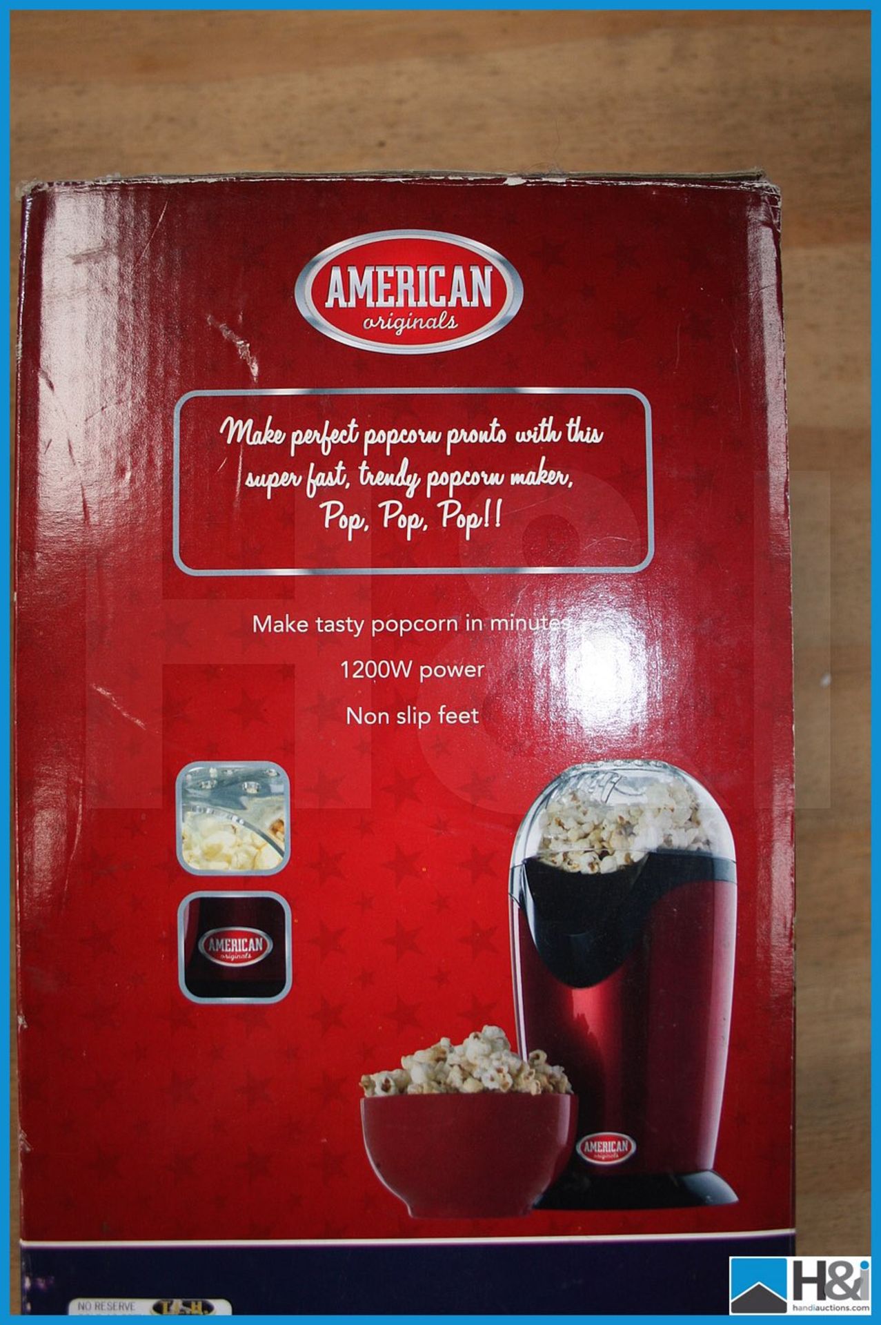 2 off American Originals popcorn maker. Untested, raw return Appraisal: Viewing Essential Serial No: - Image 3 of 3