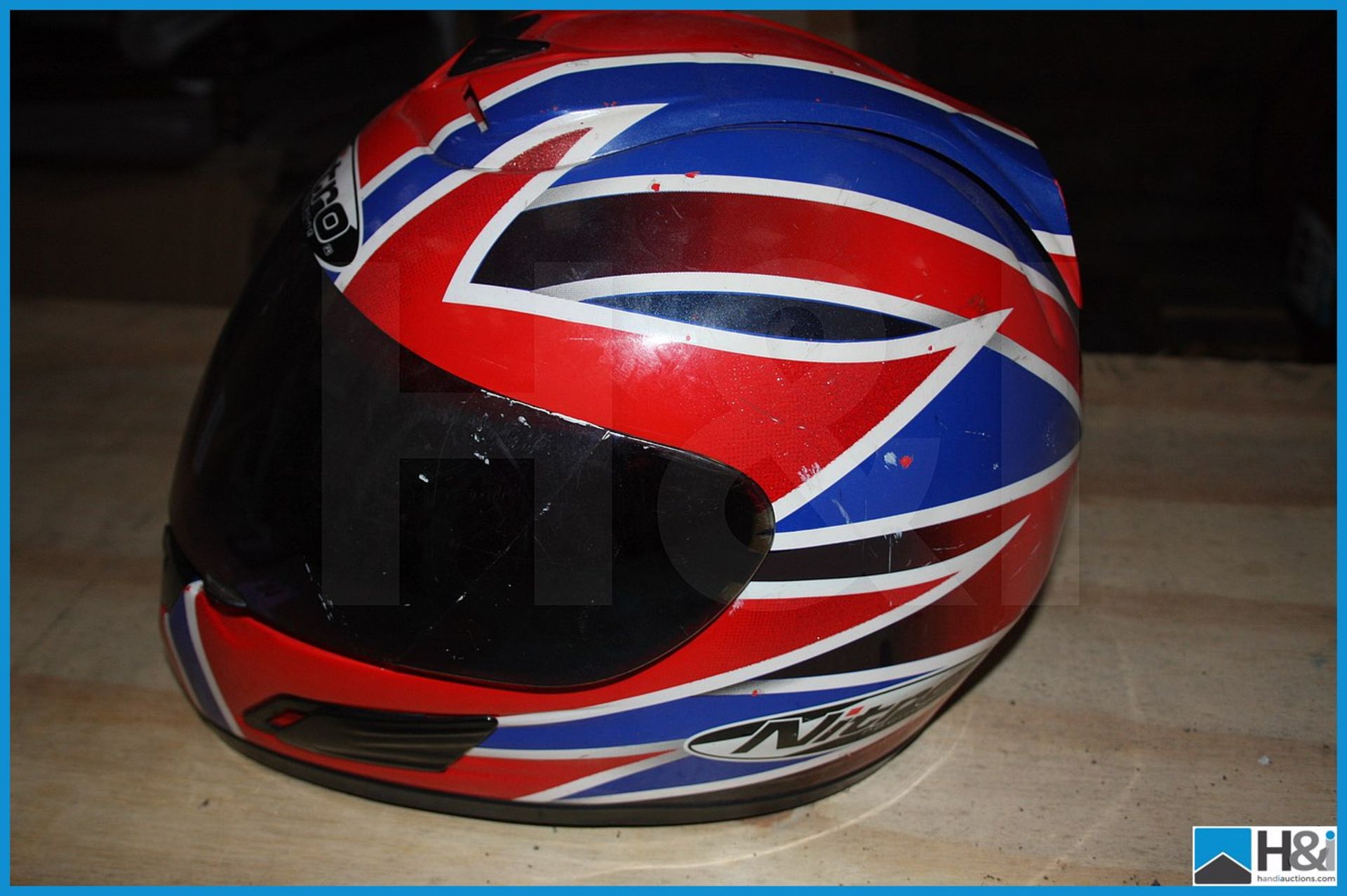 Motorcycle helmet used condition . Appraisal: Viewing Essential Serial No: NA Location: H&I, BB7 3LQ - Image 2 of 3