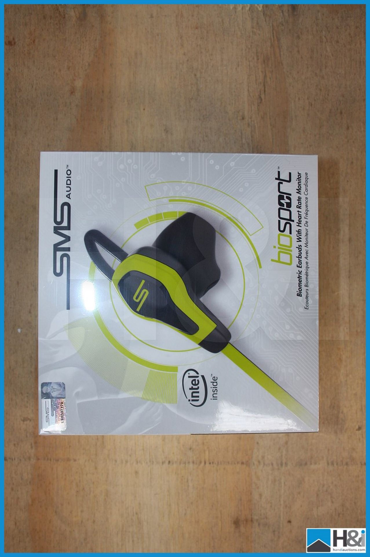 6 off SMS Audio Bio Sport biometric earbuds with heart rate monitor yellow new and boxed - Image 2 of 3