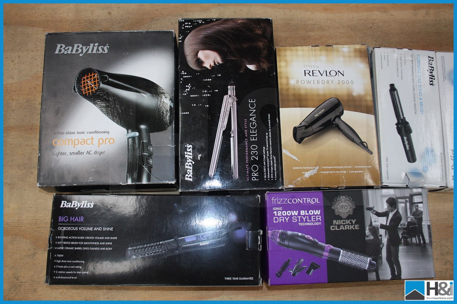 7 off hair care products including Babyliss, Revlon and Nicky Clarke. Untested, raw return - Image 2 of 3