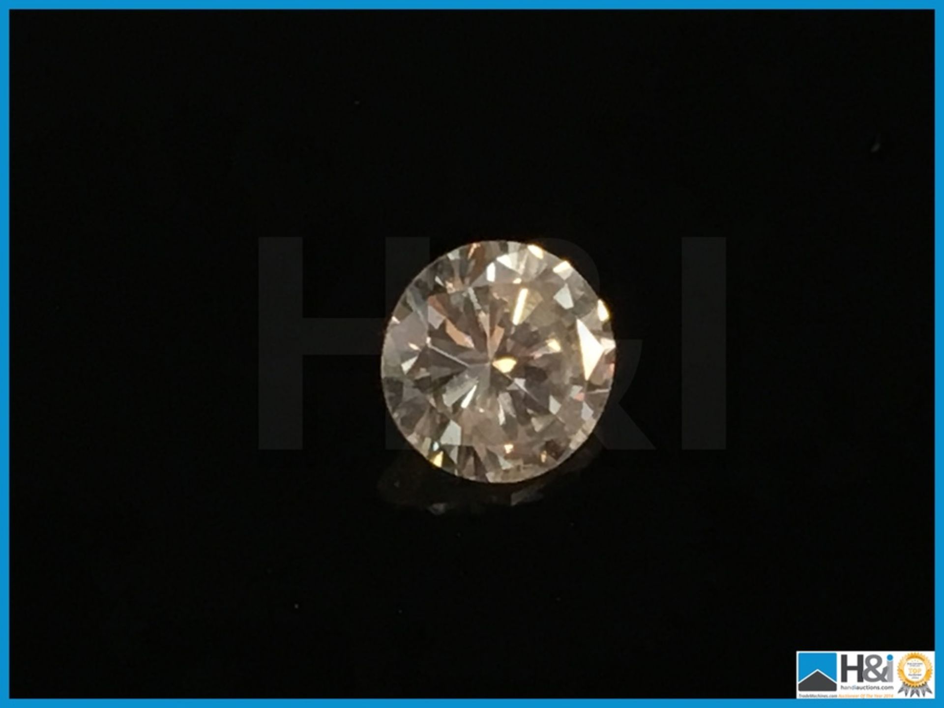 0.39ct Loose Diamond, Round cut. Size: 4.55x4.55x2.72mm. Certification: None Appraisal: Viewing - Image 2 of 5