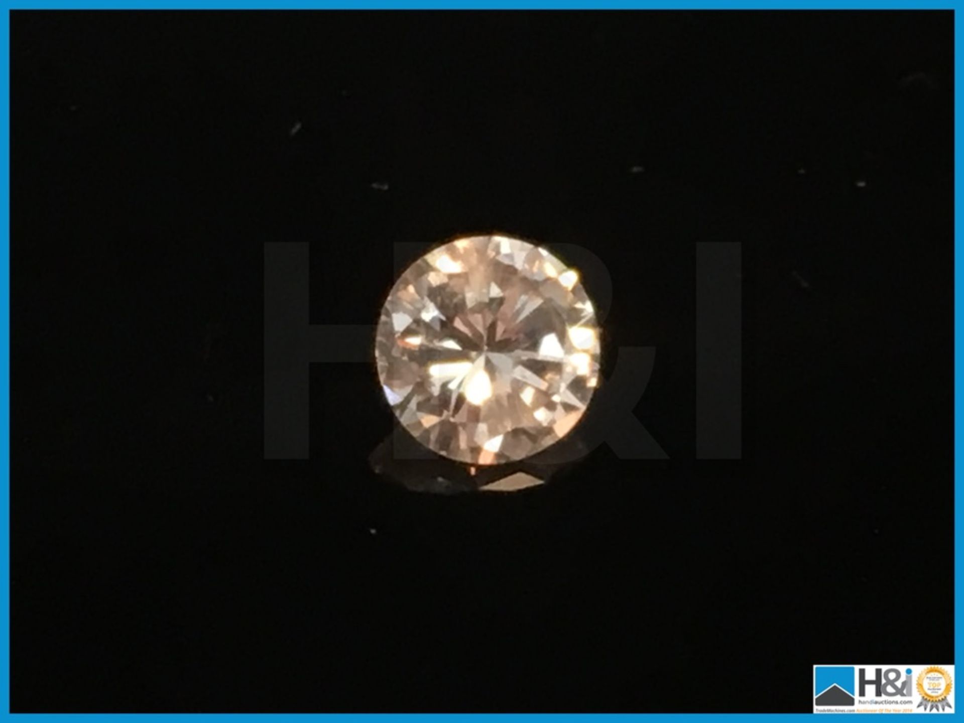 0.39ct Loose Diamond, Round cut. Size: 4.55x4.55x2.72mm. Certification: None Appraisal: Viewing - Image 4 of 5