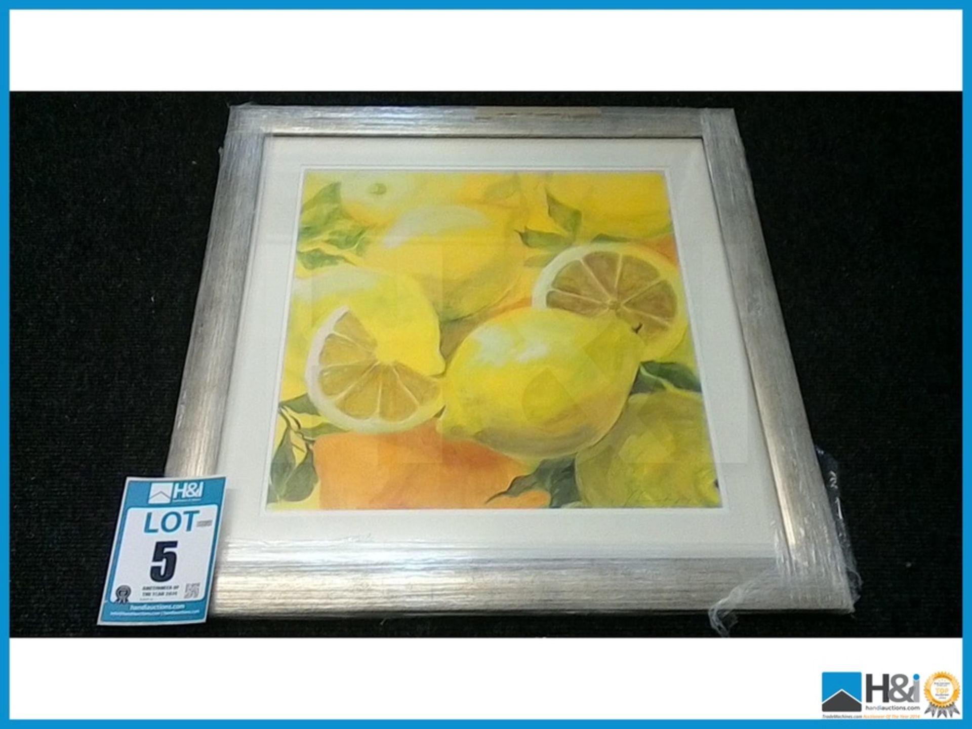 NEW DESIGNER RUSTIC SILVER METALIC FINISH FRAME OF A STILL LIFE DIMENSIONS: FRUIT CM RRP: £ 70X70