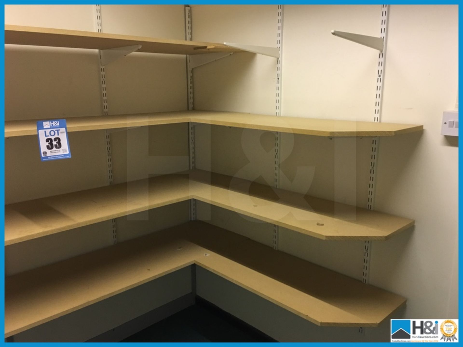 Quantity of adjustable height shelving. Appraisal: Viewing Essential Serial No: NA Location: - Image 2 of 3