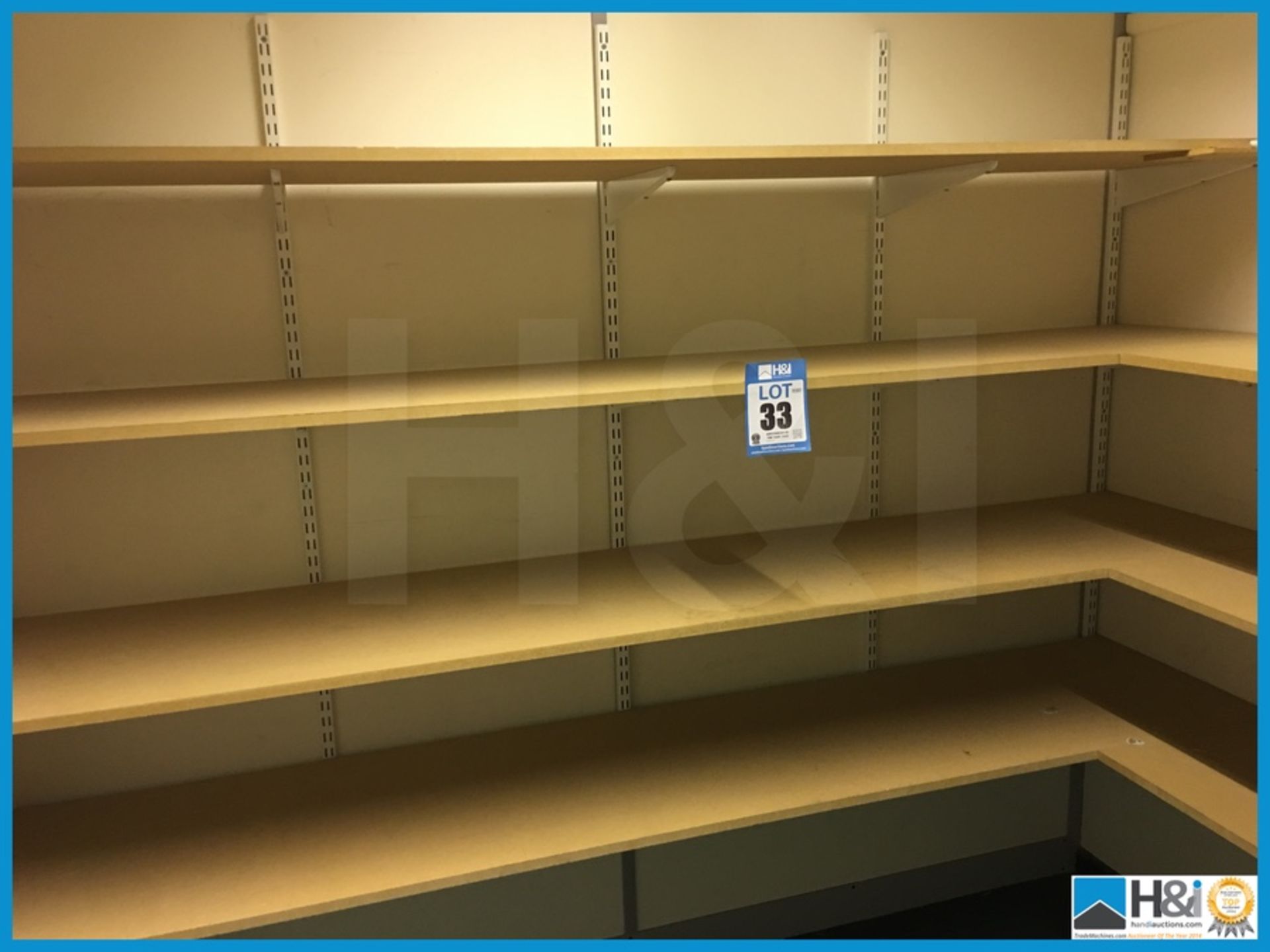 Quantity of adjustable height shelving. Appraisal: Viewing Essential Serial No: NA Location: