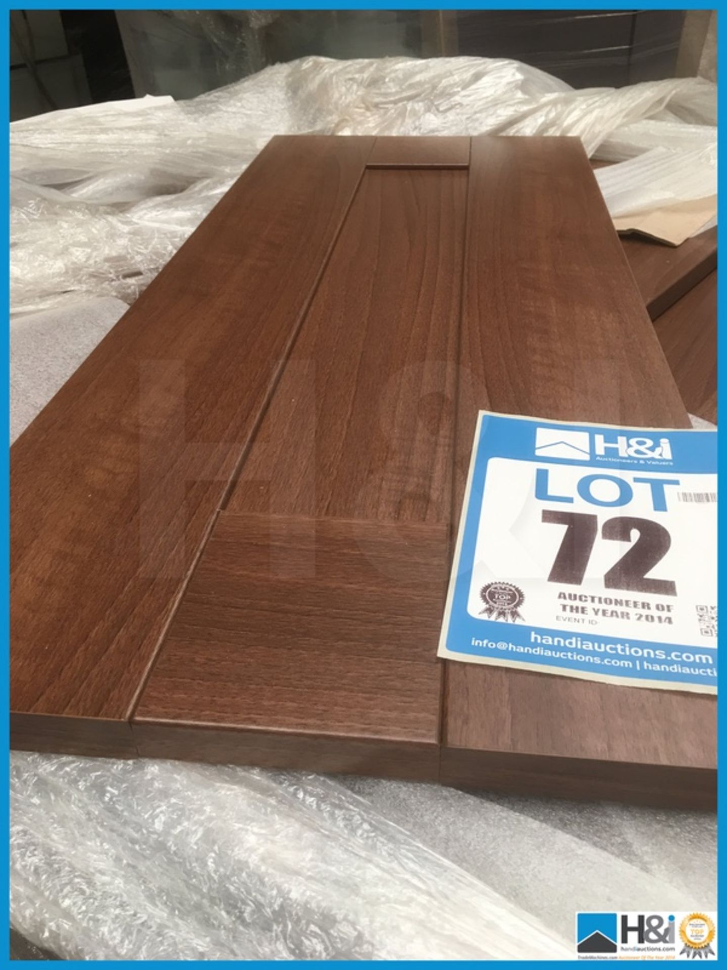 Approx x 9 1245mm X 295 mm American walnut contemporary kitchen door with retail value of lot £