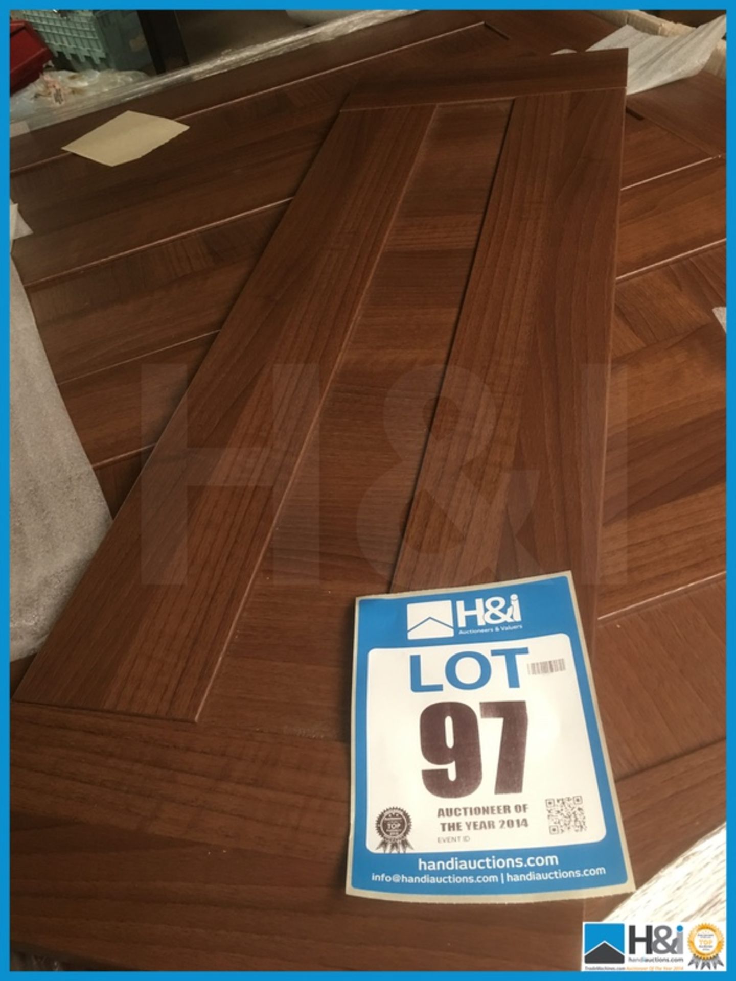 Approx x 100 284mm X 895 mm American walnut contemporary kitchen door with retail value of lot £