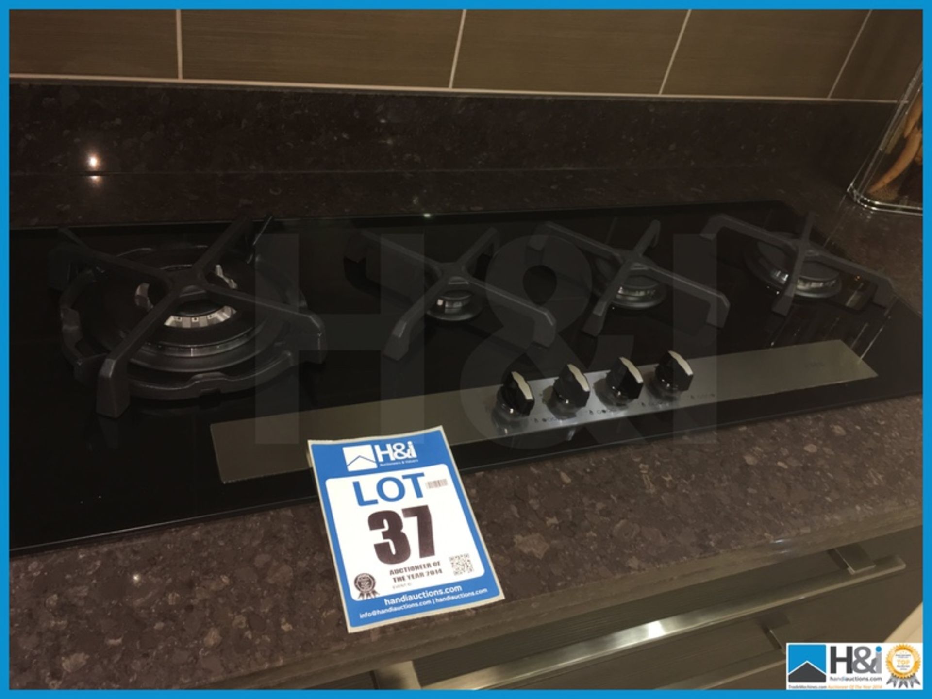 CDA inline glass 4 ring gas hob 960mm Appraisal: Excellent Serial No: NA Location: West Midlands