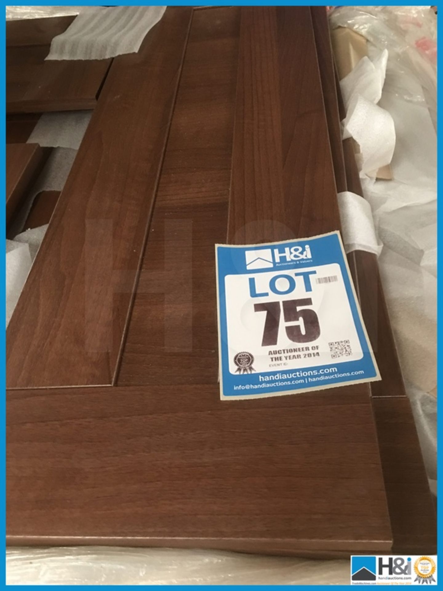 Approx x 3 284 mm X 895 mm American walnut contemporary kitchen door with retail value of lot £ - Image 2 of 2