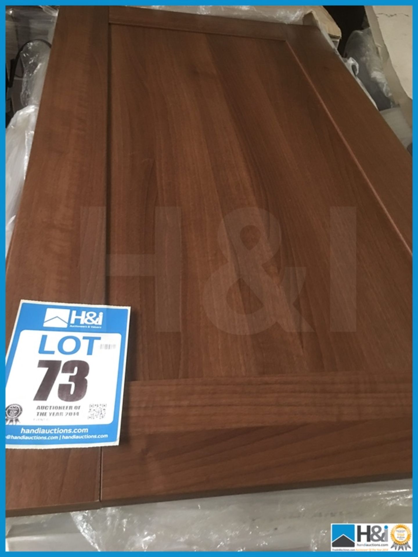 Approx x 28 1066 mm X 595 mm American walnut contemporary kitchen door with retail value of lot £ - Image 2 of 3