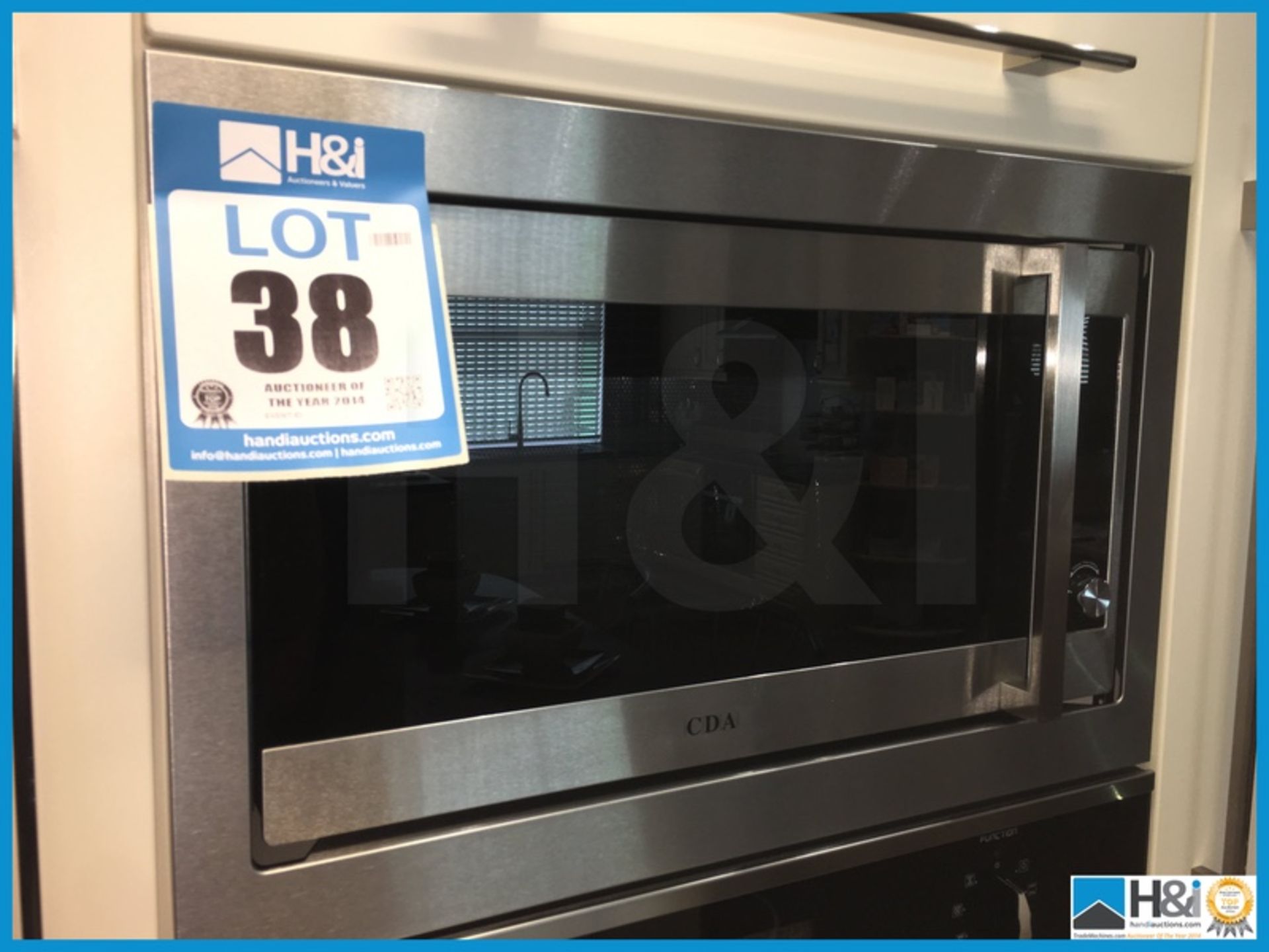 CDA integrated microwave oven. New and unused Appraisal: Excellent Serial No: NA Location: West