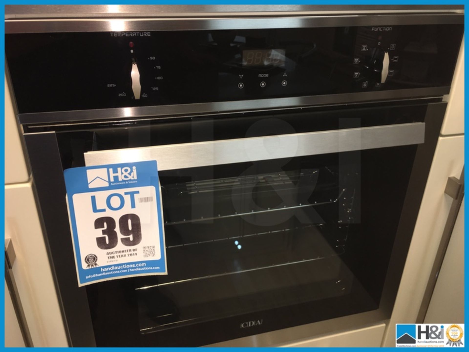 CDA integrated electric oven. New and unused Appraisal: Excellent Serial No: NA Location: West