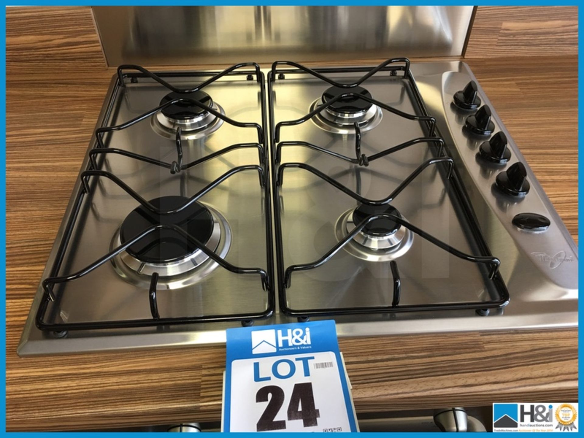 Whirlpool 4 ring gas hob. 600 x 500. New and unused Appraisal: Excellent Serial No: NA Location: