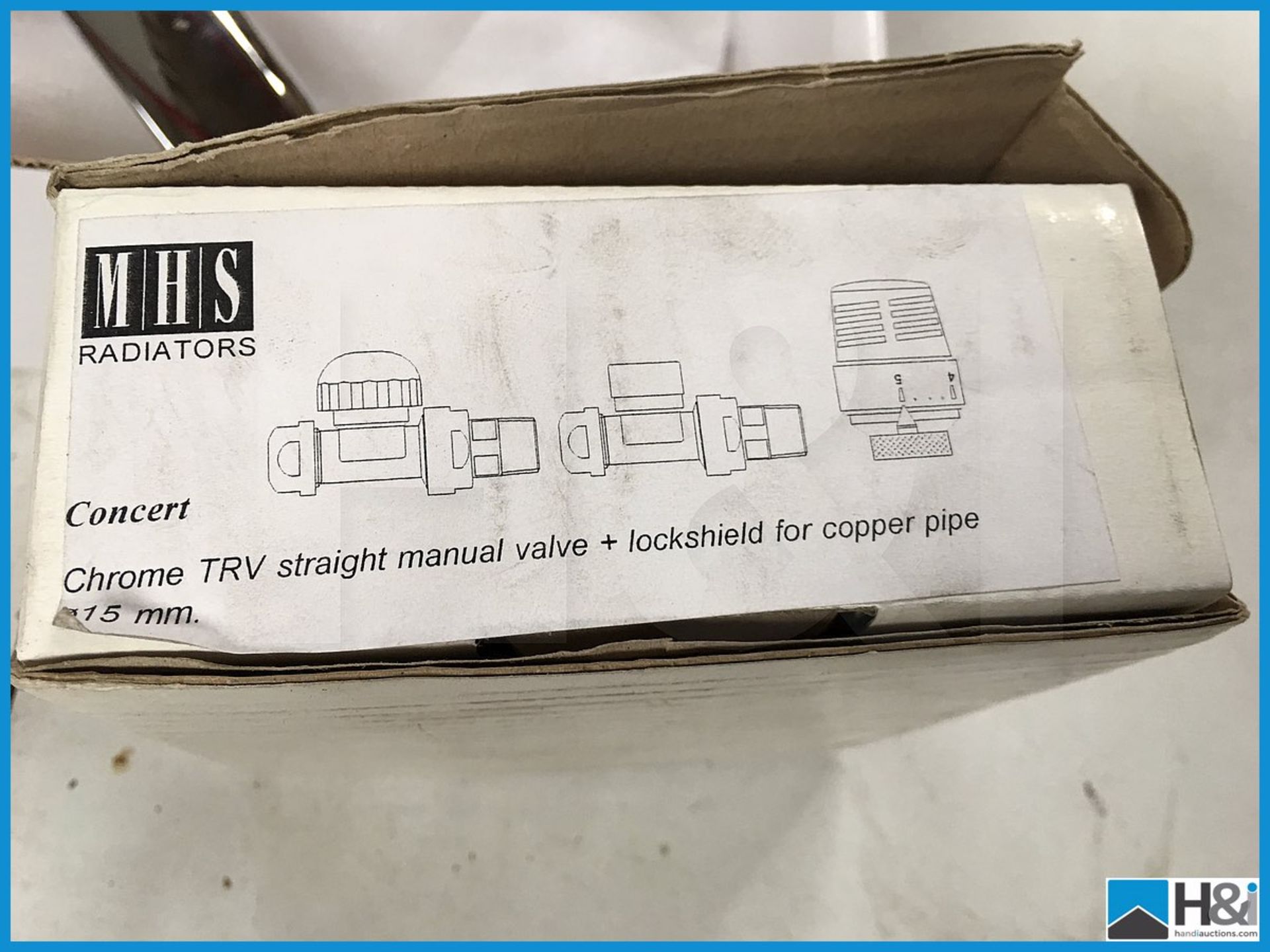 Designer MHS TR8 straight manual radiator valve. New and boxed. Suggested manufacturers selling - Image 3 of 3