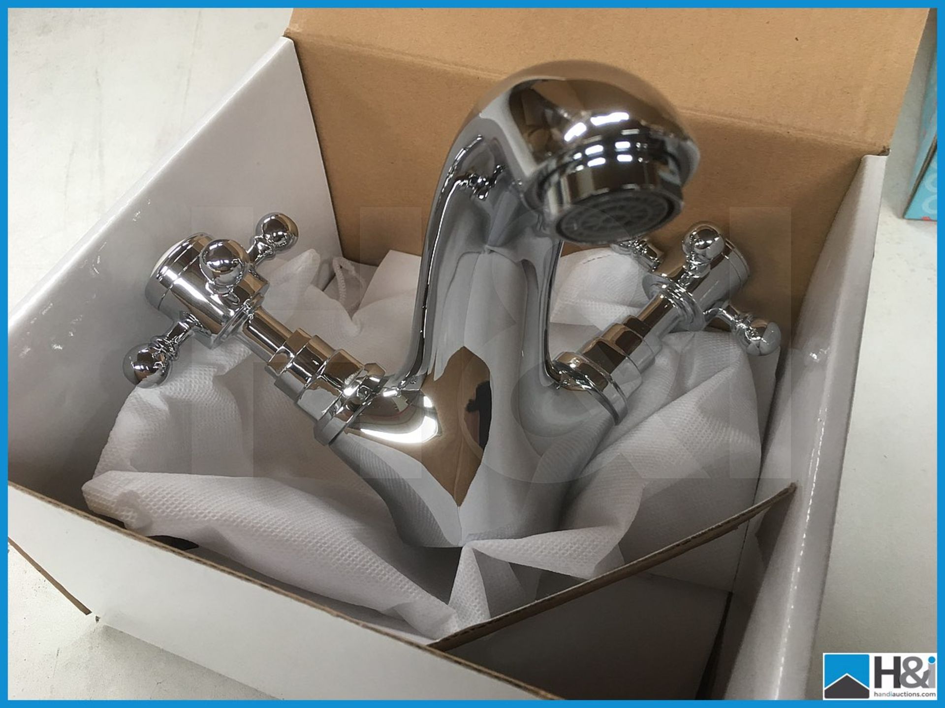 Designer TED HF305 mono basin mixer in polished chrome finish. New and boxed. Suggested - Image 3 of 3