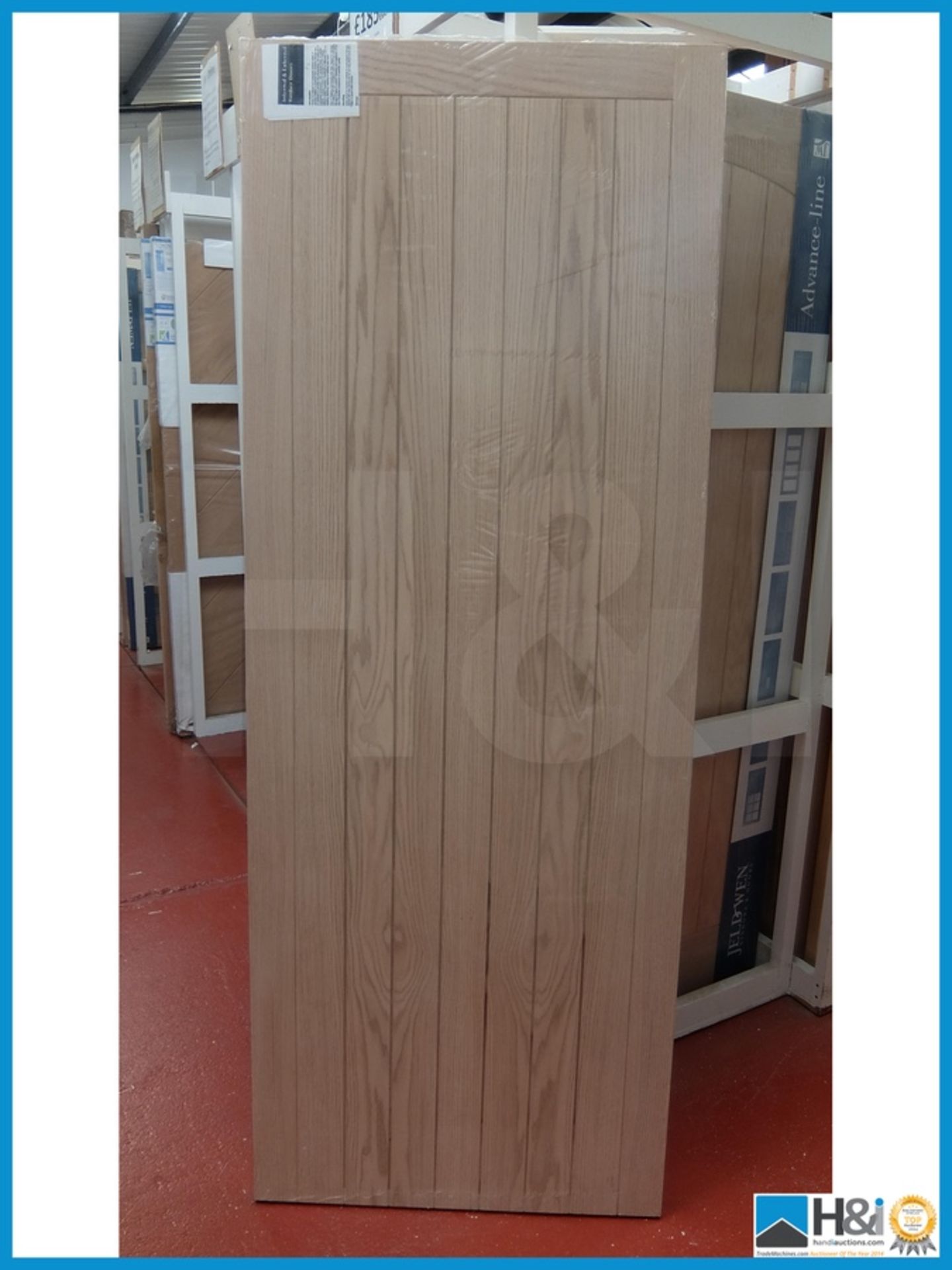 78x33" Oak Frame, ledged and Braced Internal door. 35mm thick. Appraisal: Viewing Essential Serial