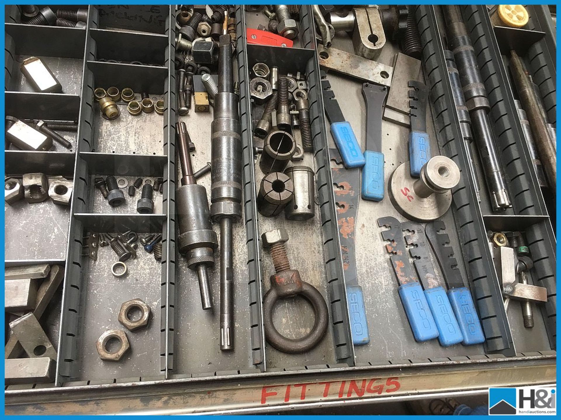 Quantity of assorted engineering items. Drawers not included Appraisal: Viewing Advised Serial No: - Image 2 of 3