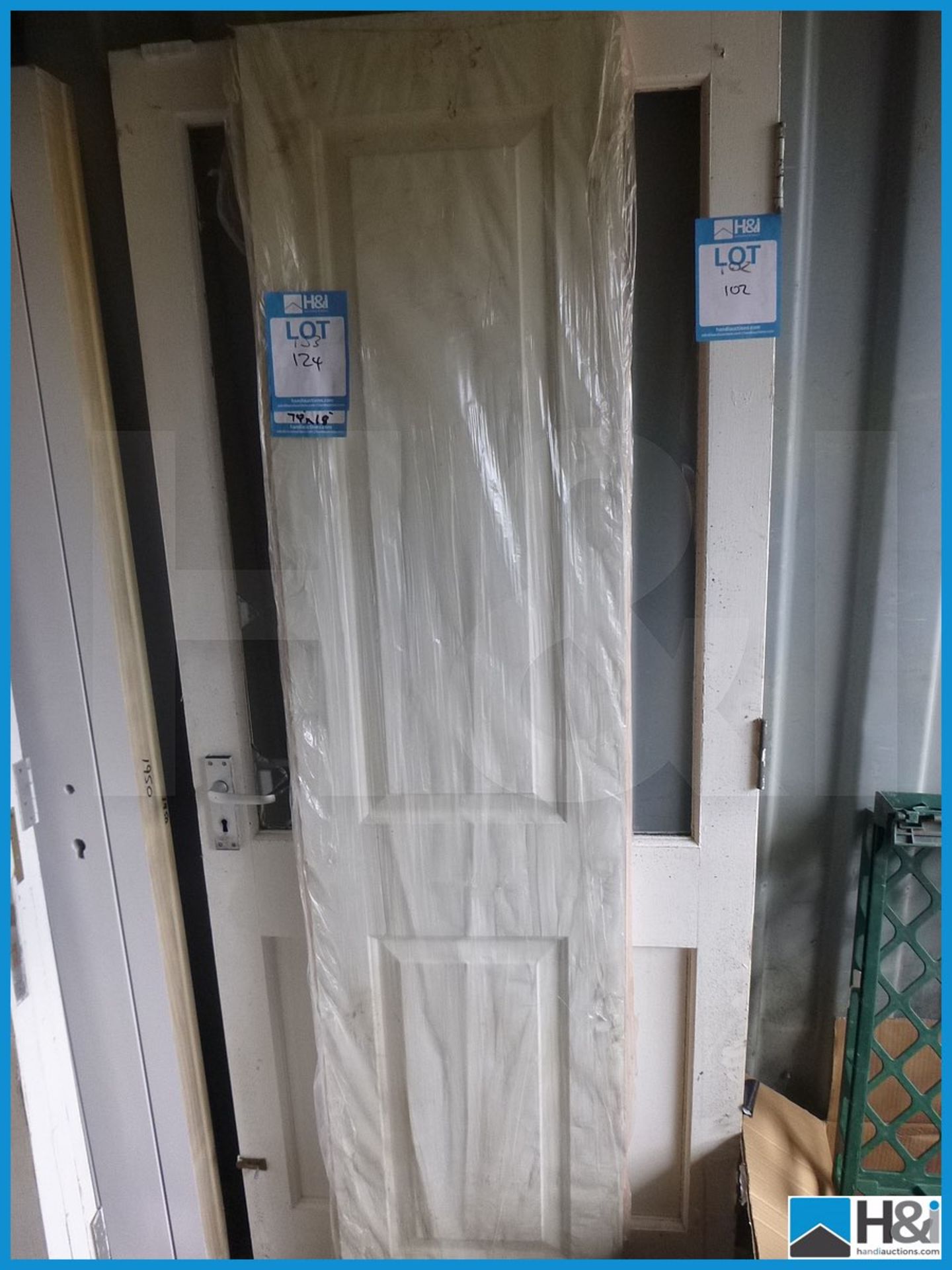 White Internal Panel Door - 78X18 Appraisal: Viewing Essential Serial No: NA Location: H&I Ltd.,