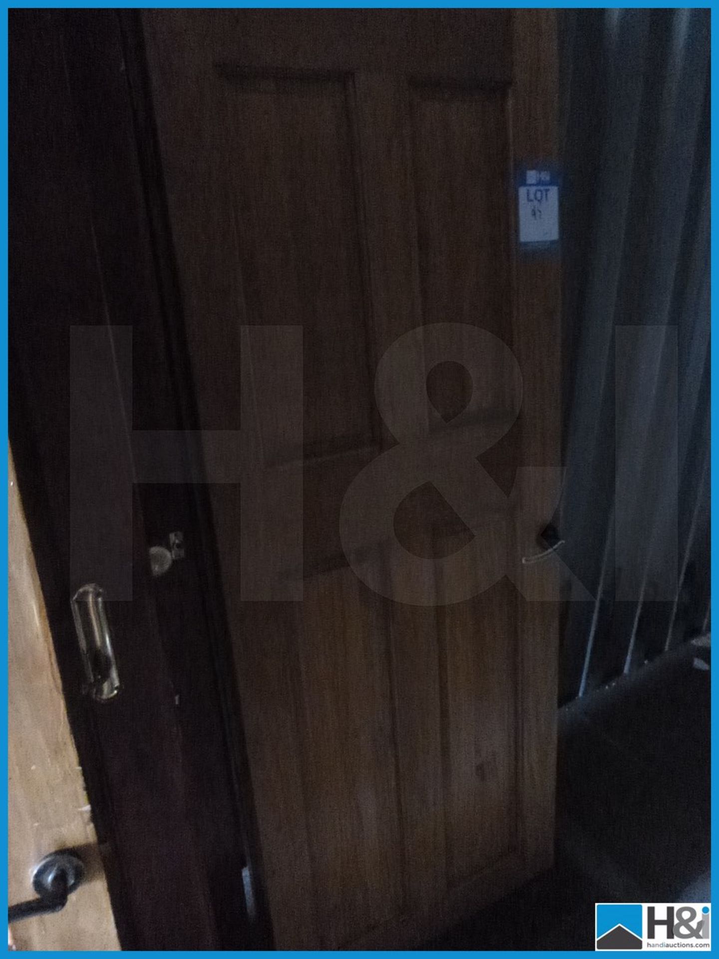 2 Off - Reclaimed Hardwood Internal Doors, 78X29 1/2 Appraisal: Viewing Essential Serial No: NA