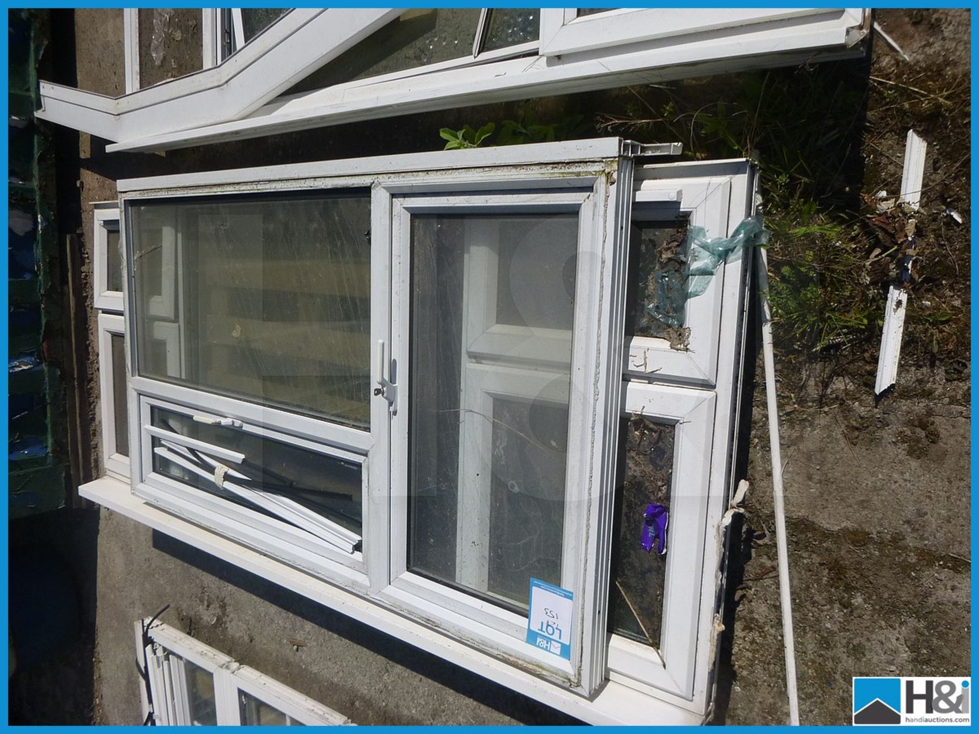 2 Off - Reclaimed White Upvc Windows, 2400 And 1800 Appraisal: Viewing Essential Serial No: NA