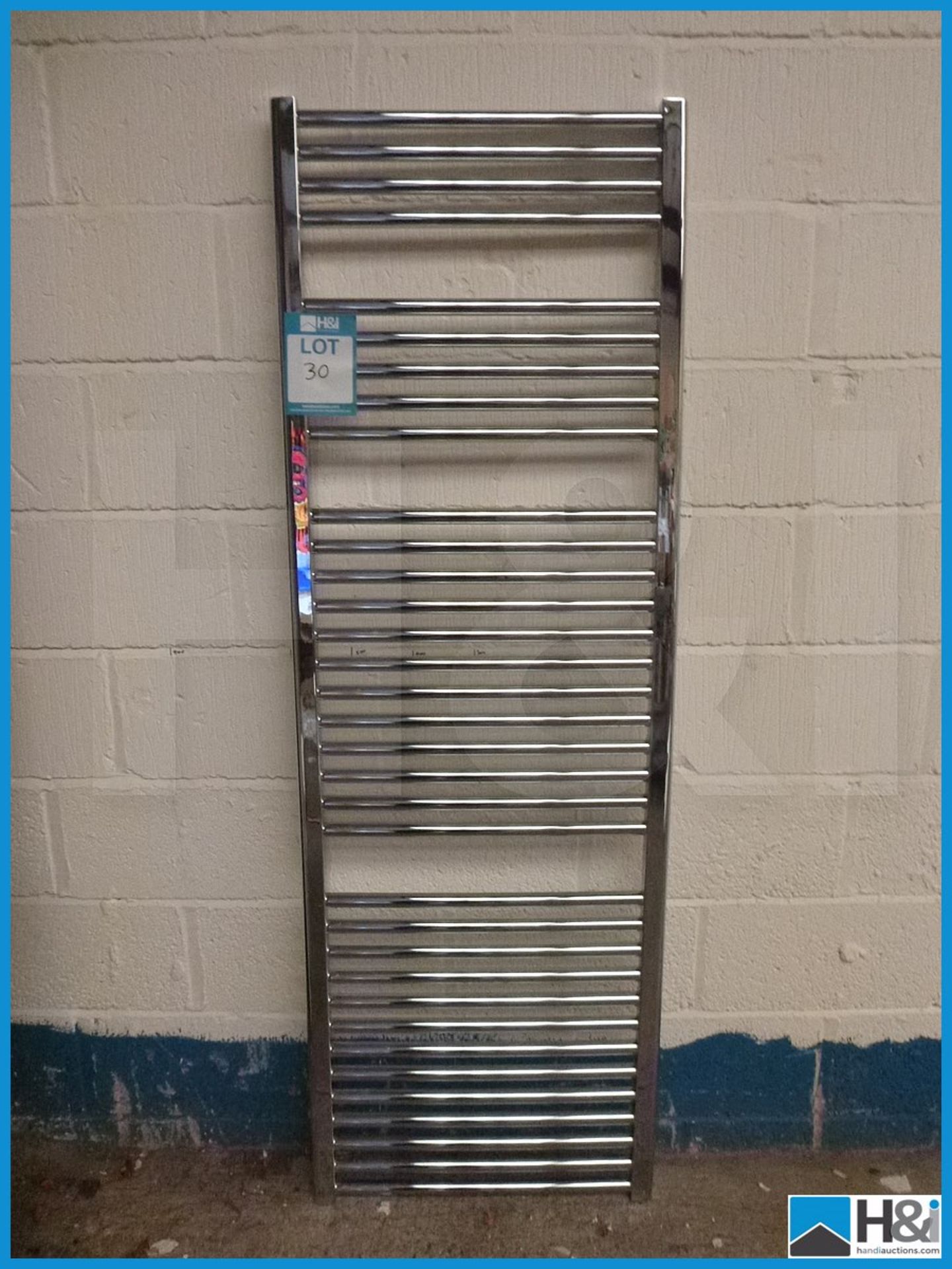 Vogue Designer Chrome Towel Rail, 1800X600, Unused Appraisal: Viewing Essential Serial No: NA