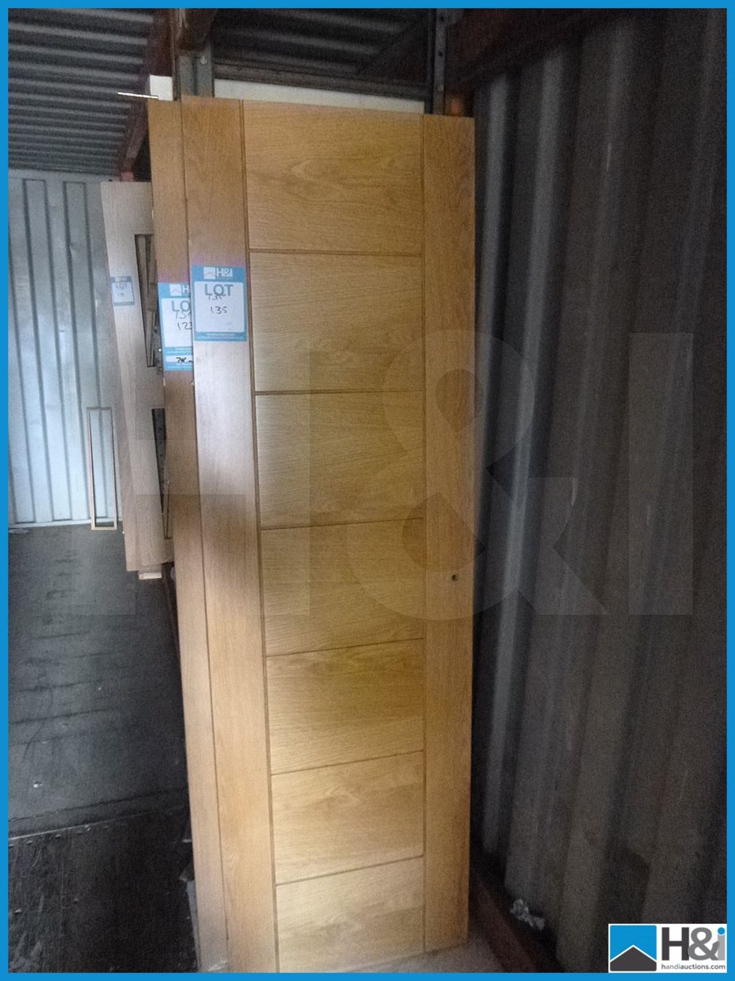 2 Off - Hardwood Designer Doors, 78X24 78X21 Appraisal: Viewing Essential Serial No: NA Location: