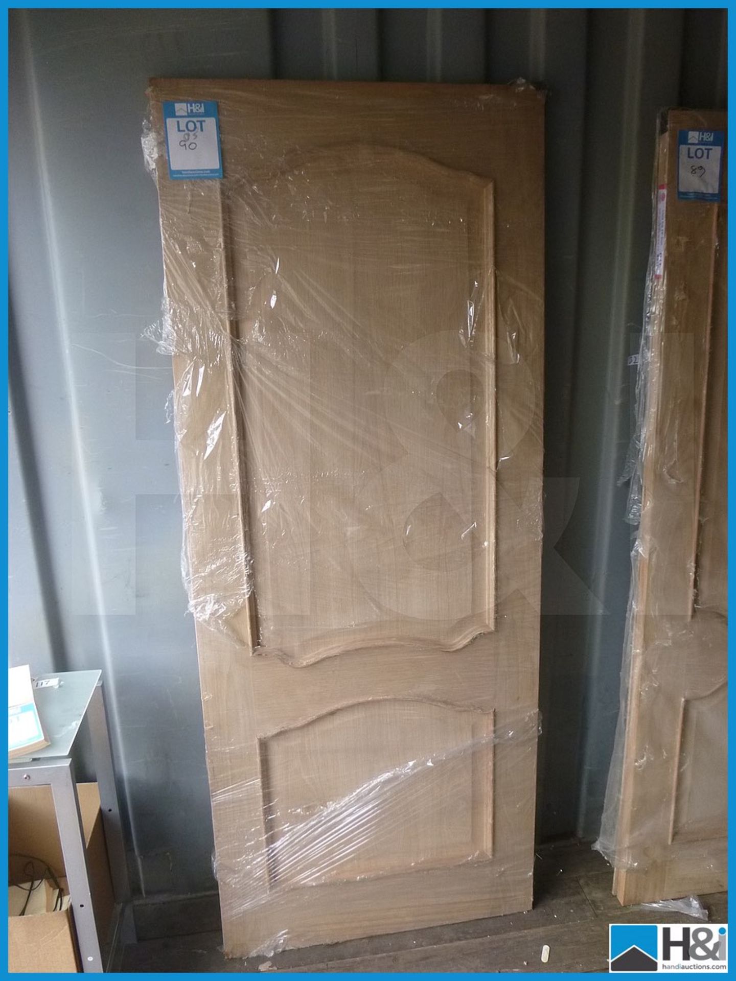 Howdens Louis Oak Panel Dood, 78X32 Appraisal: Viewing Essential Serial No: NA Location: H&I Ltd.,