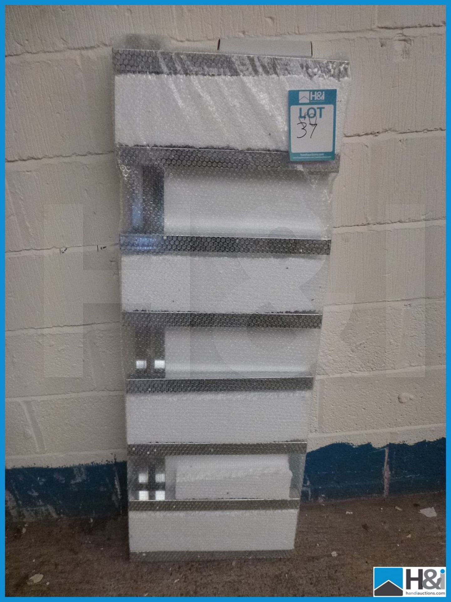 Vogue Designer Chrome Towel Rail, 1400X500, Unused And Boxed Appraisal: Viewing Essential Serial No: