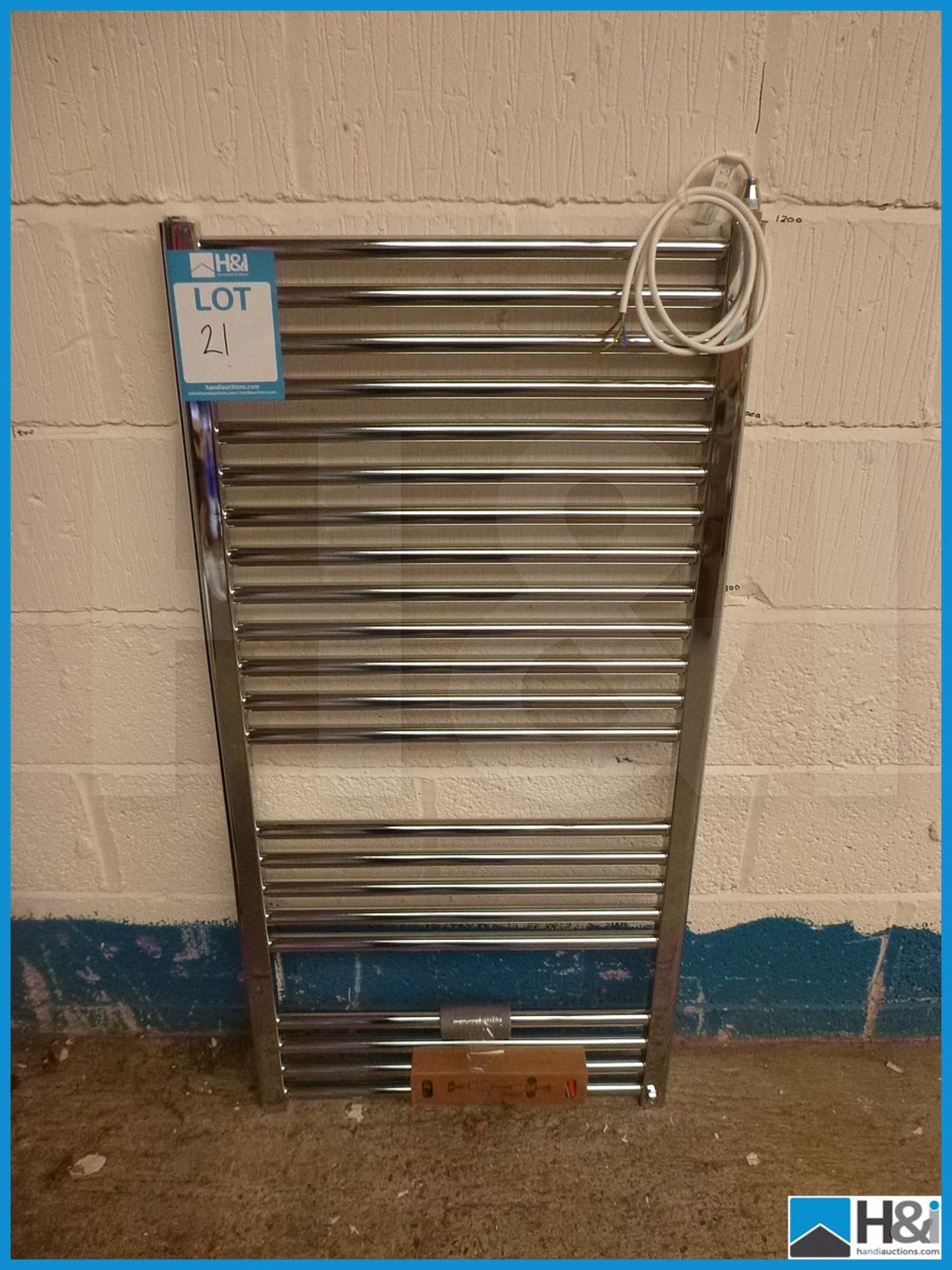 Vogue Electric Designer Chrome Towel Rail, 1200X600, Unused Appraisal: Viewing Essential Serial