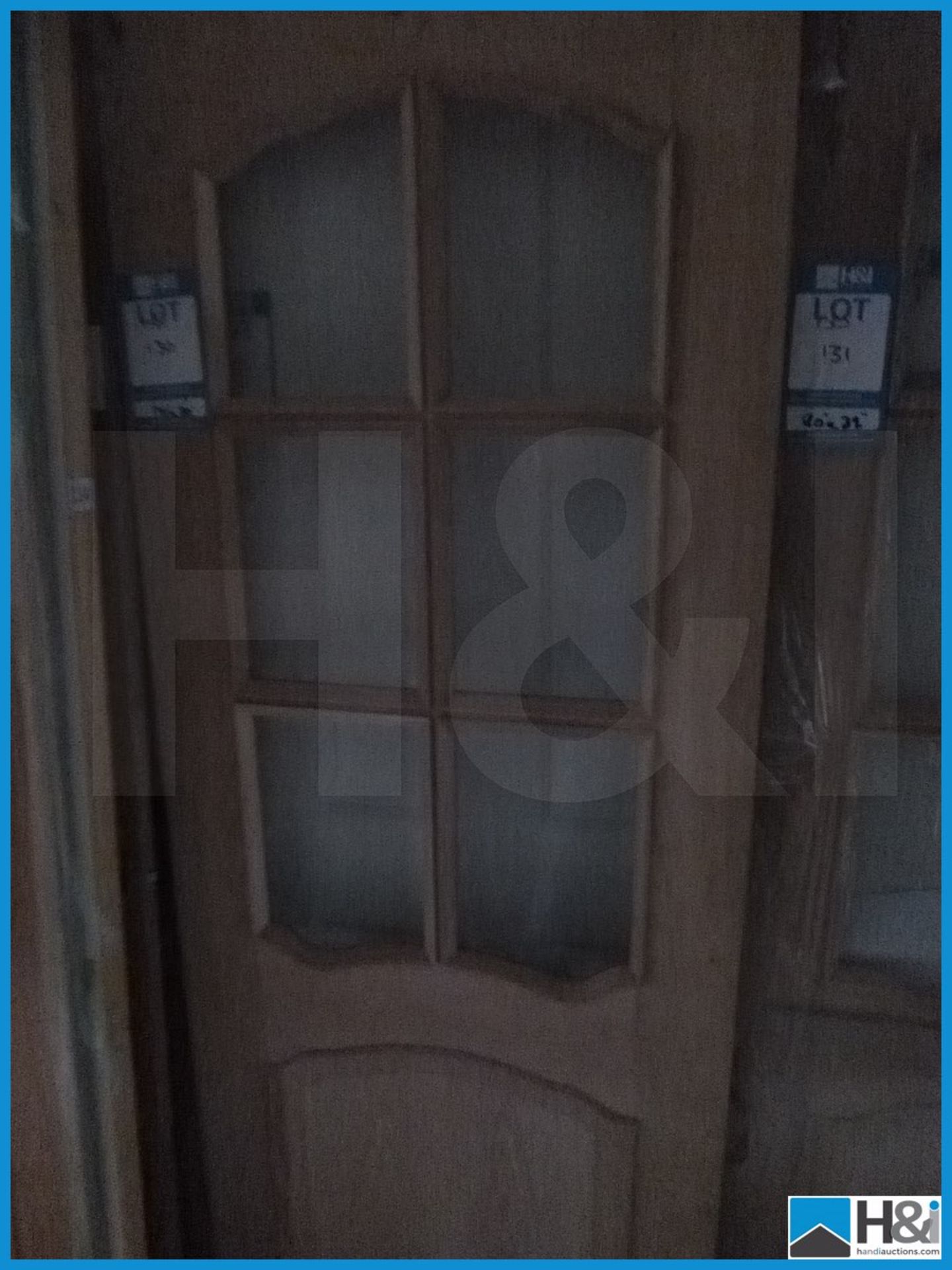 Hardwood Glazed Door 78X30 Appraisal: Viewing Essential Serial No: NA Location: H&I Ltd., Paul