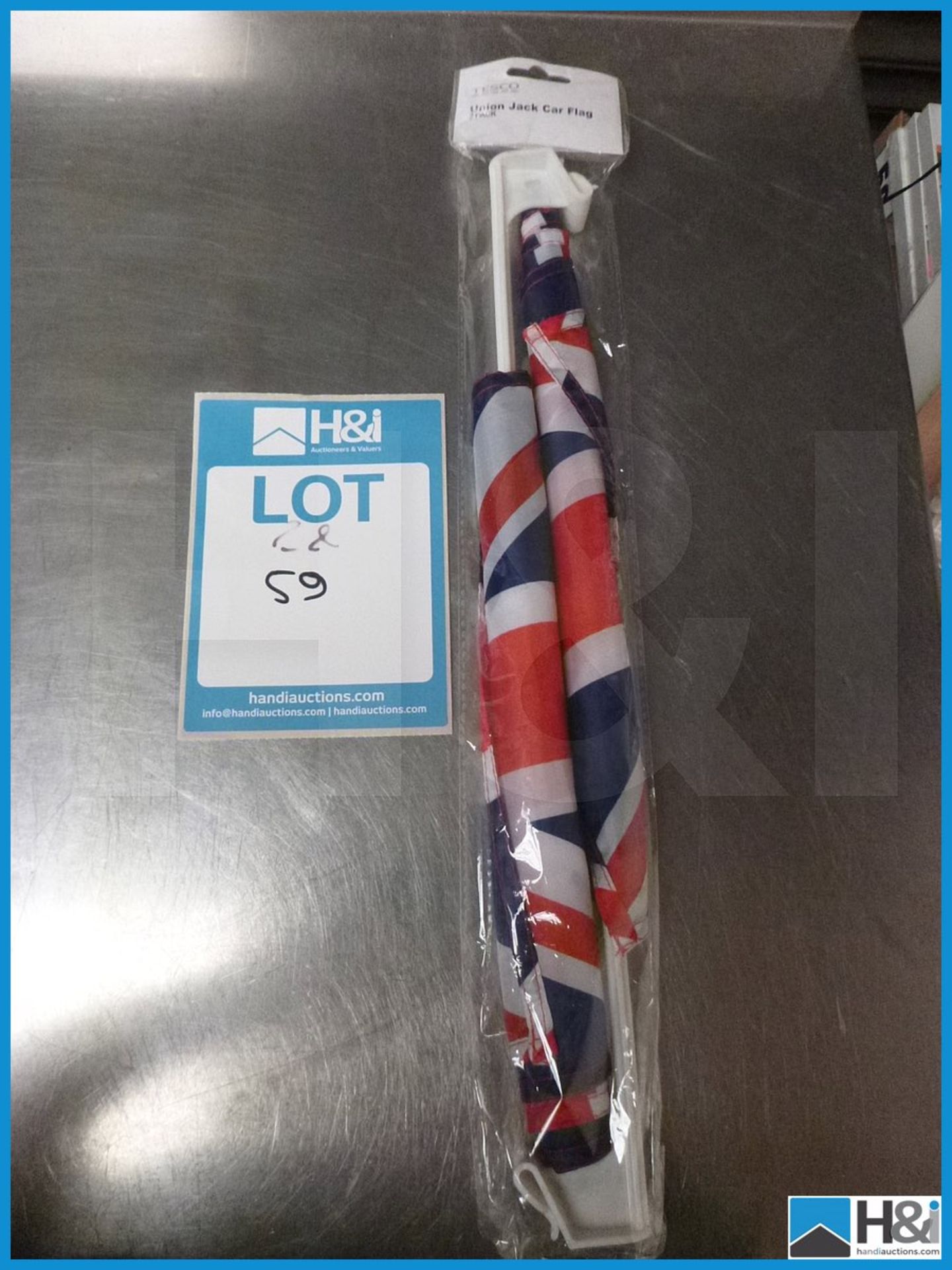 49 Packs, 2 Per Pack - Tesco Union Jack Car Flags Appraisal: Viewing Essential Serial No: NA