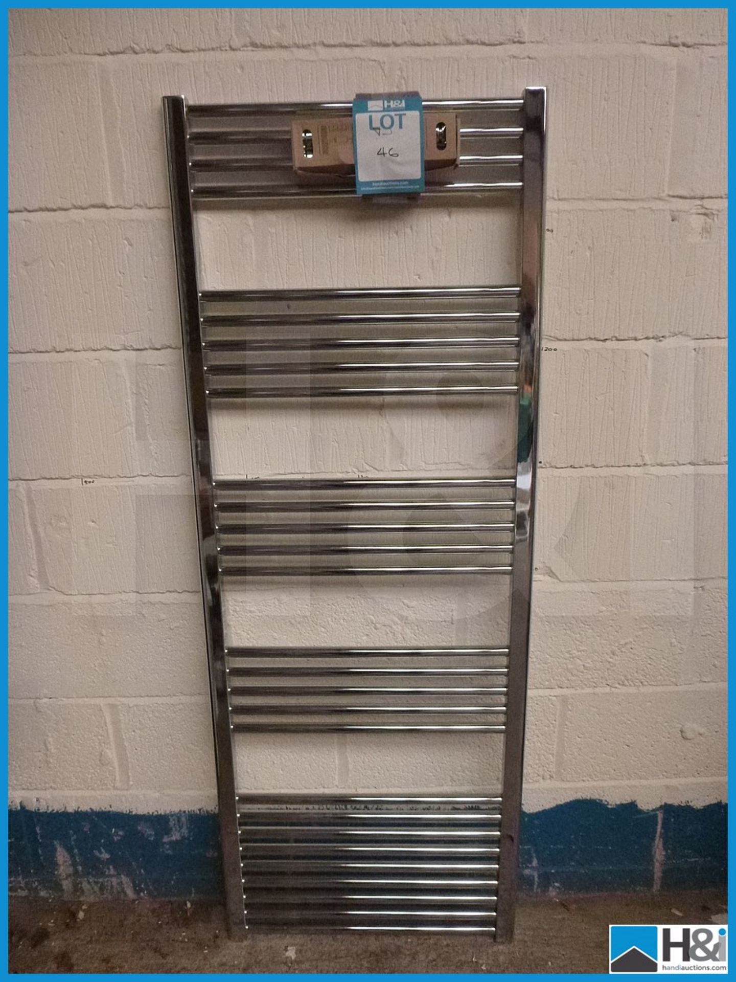 Vogue Designer Chrome Towel Rail, 1600X600, Unused Appraisal: Viewing Essential Serial No: NA